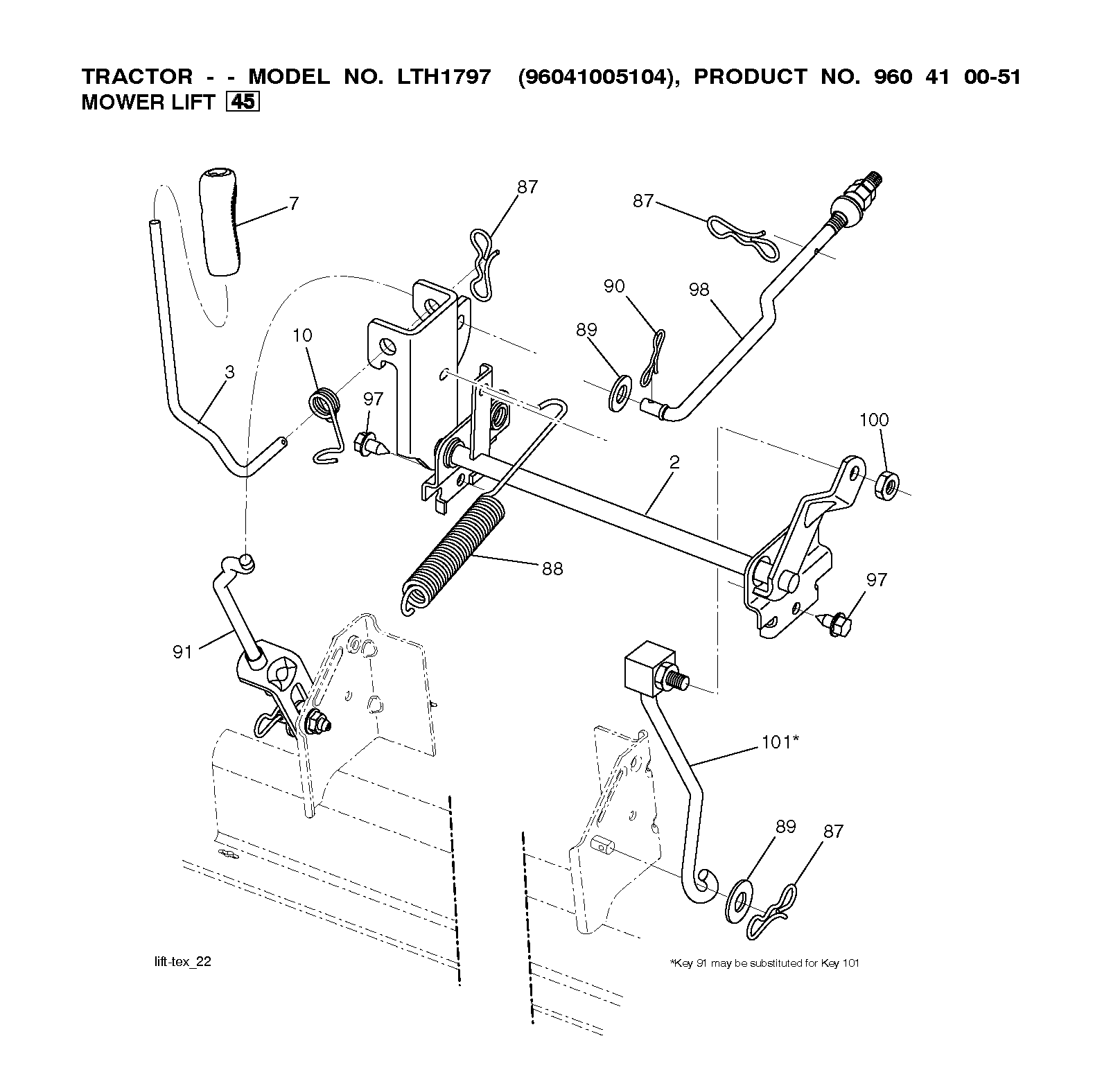 MOWER LIFT / DECK LIFT