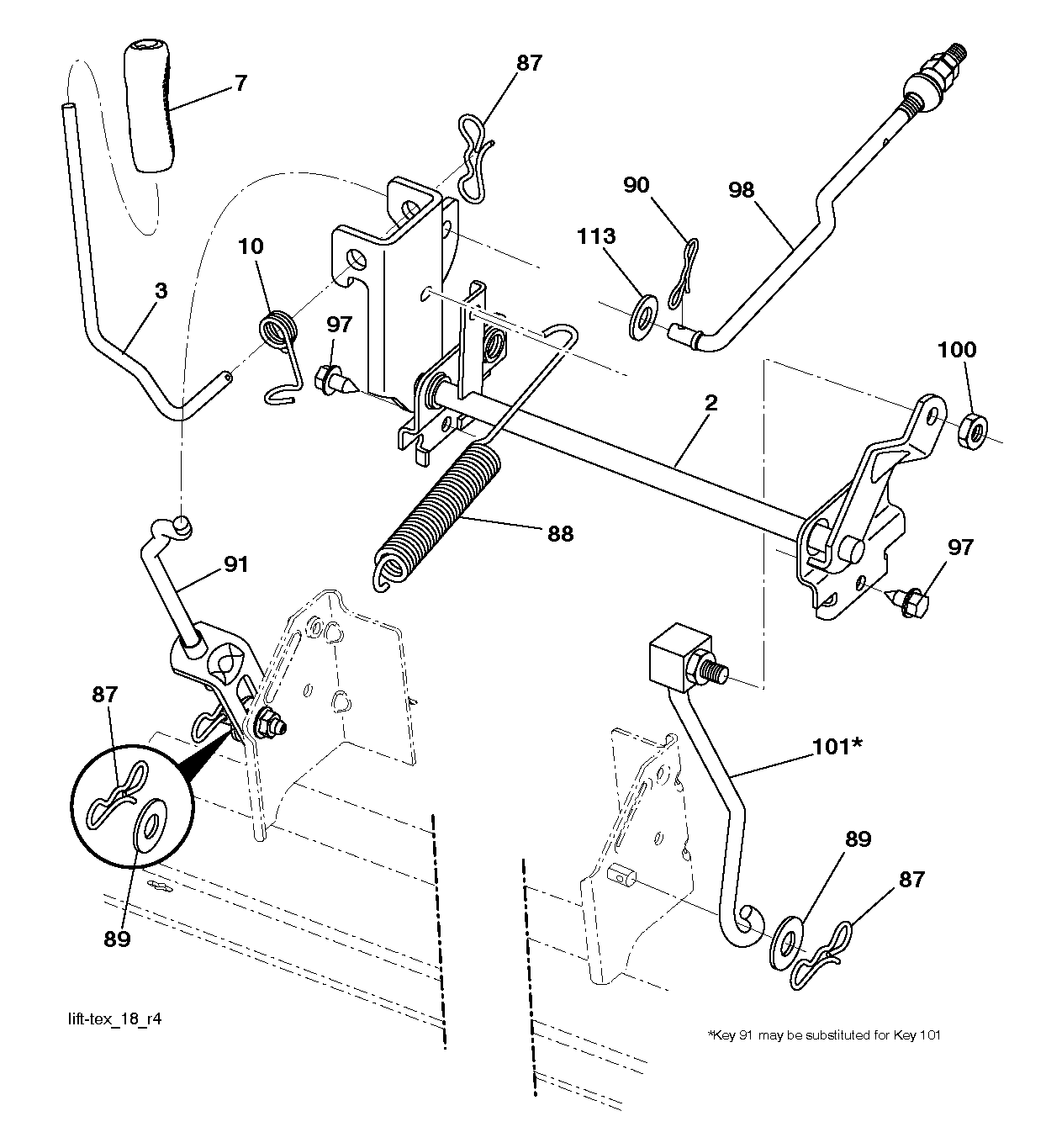 MOWER LIFT / DECK LIFT