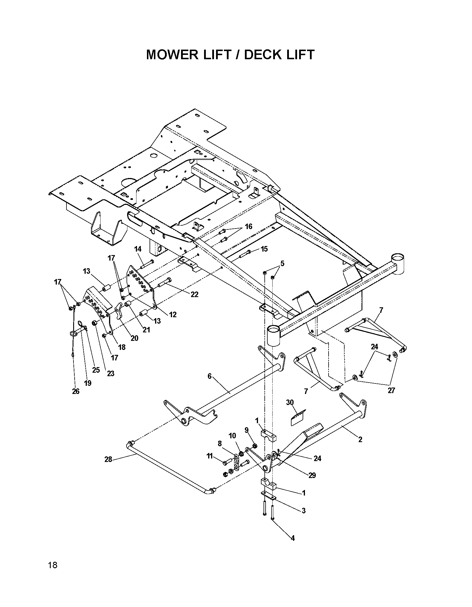 MOWER LIFT / DECK LIFT