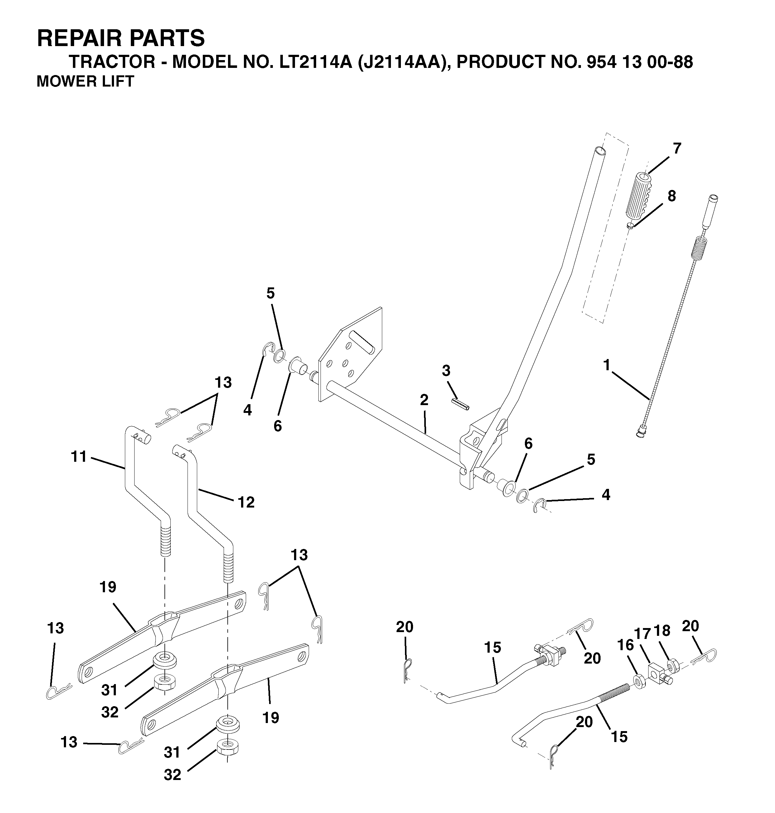 MOWER LIFT / DECK LIFT