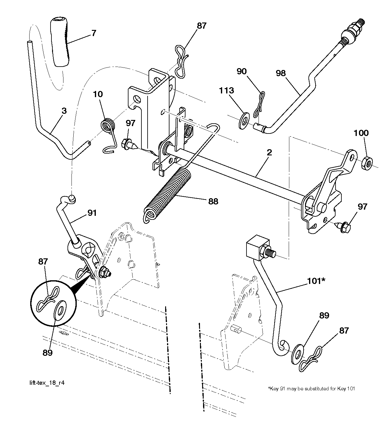 MOWER LIFT / DECK LIFT