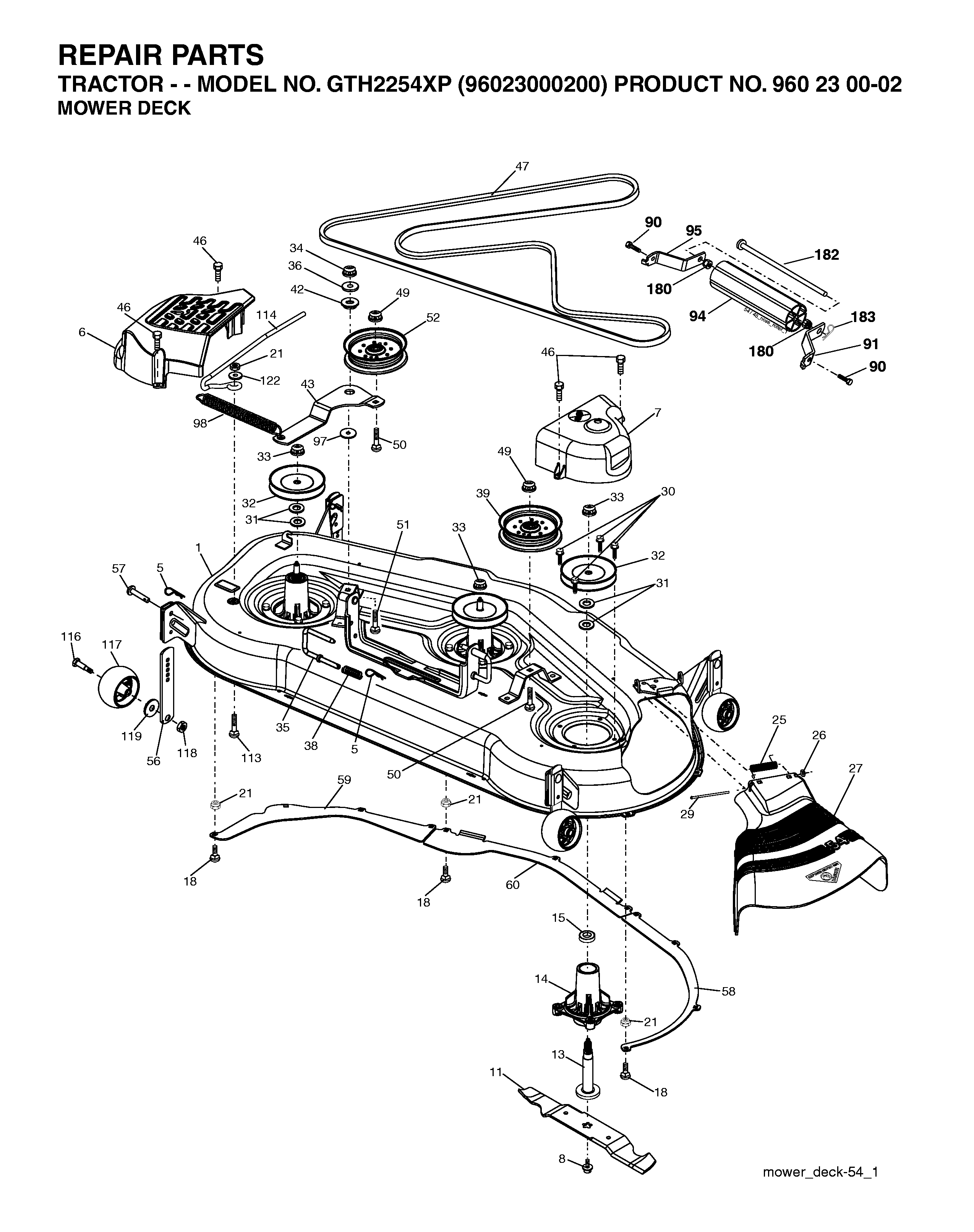 MOWER DECK / CUTTING DECK