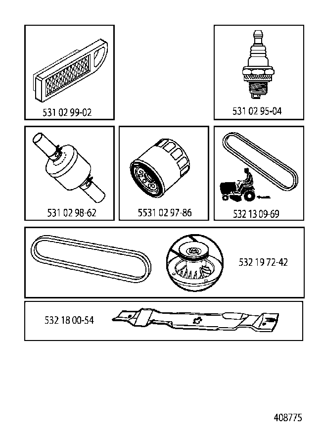 FREQUENTLY USED PARTS