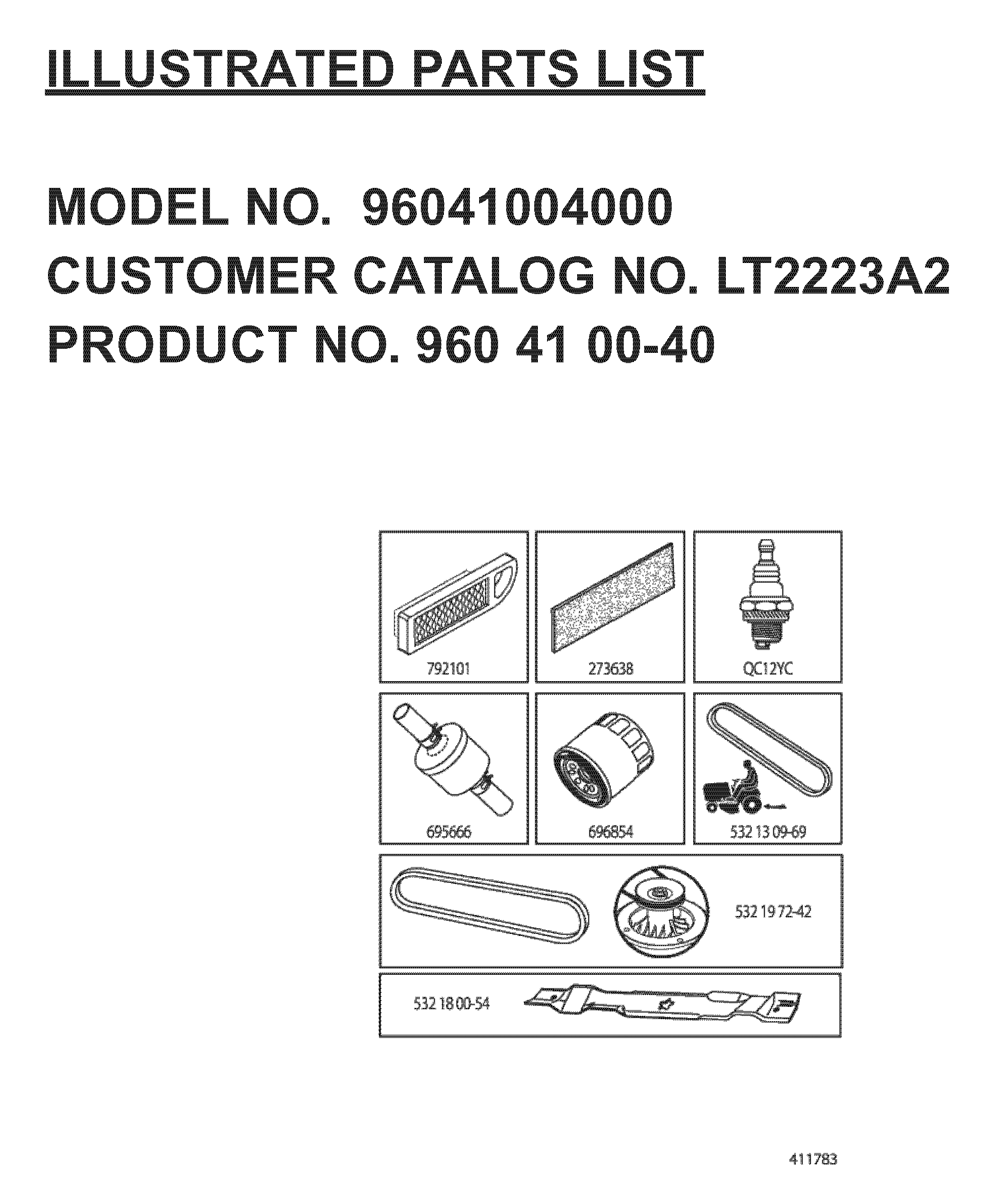 FREQUENTLY USED PARTS