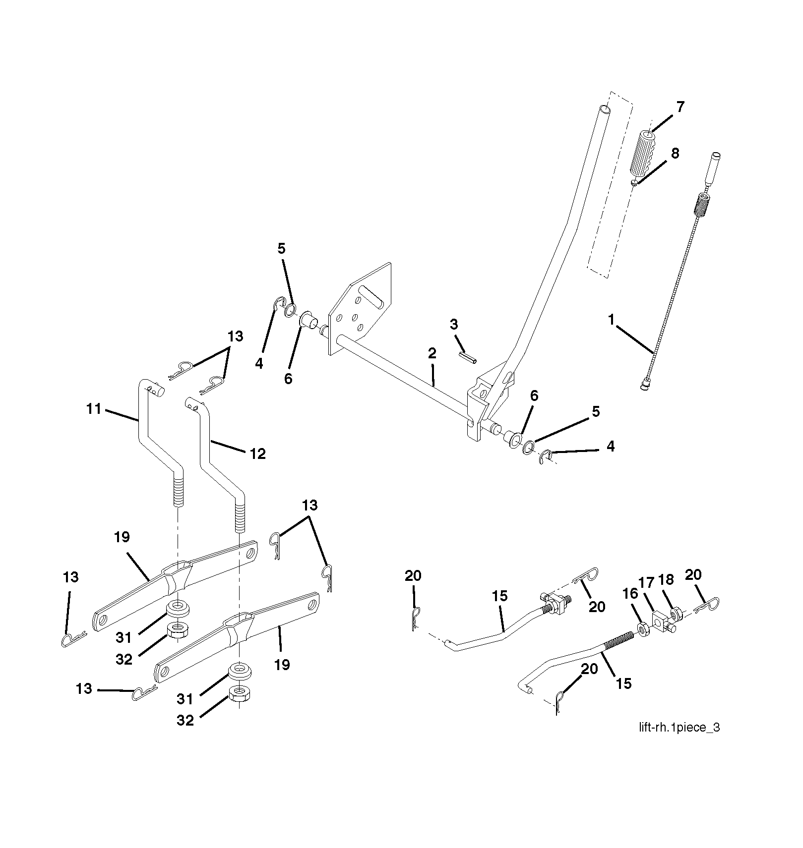 MOWER LIFT / DECK LIFT