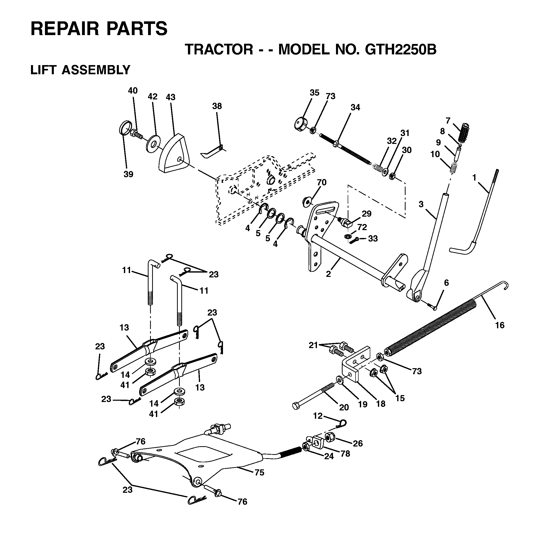 MOWER LIFT / DECK LIFT