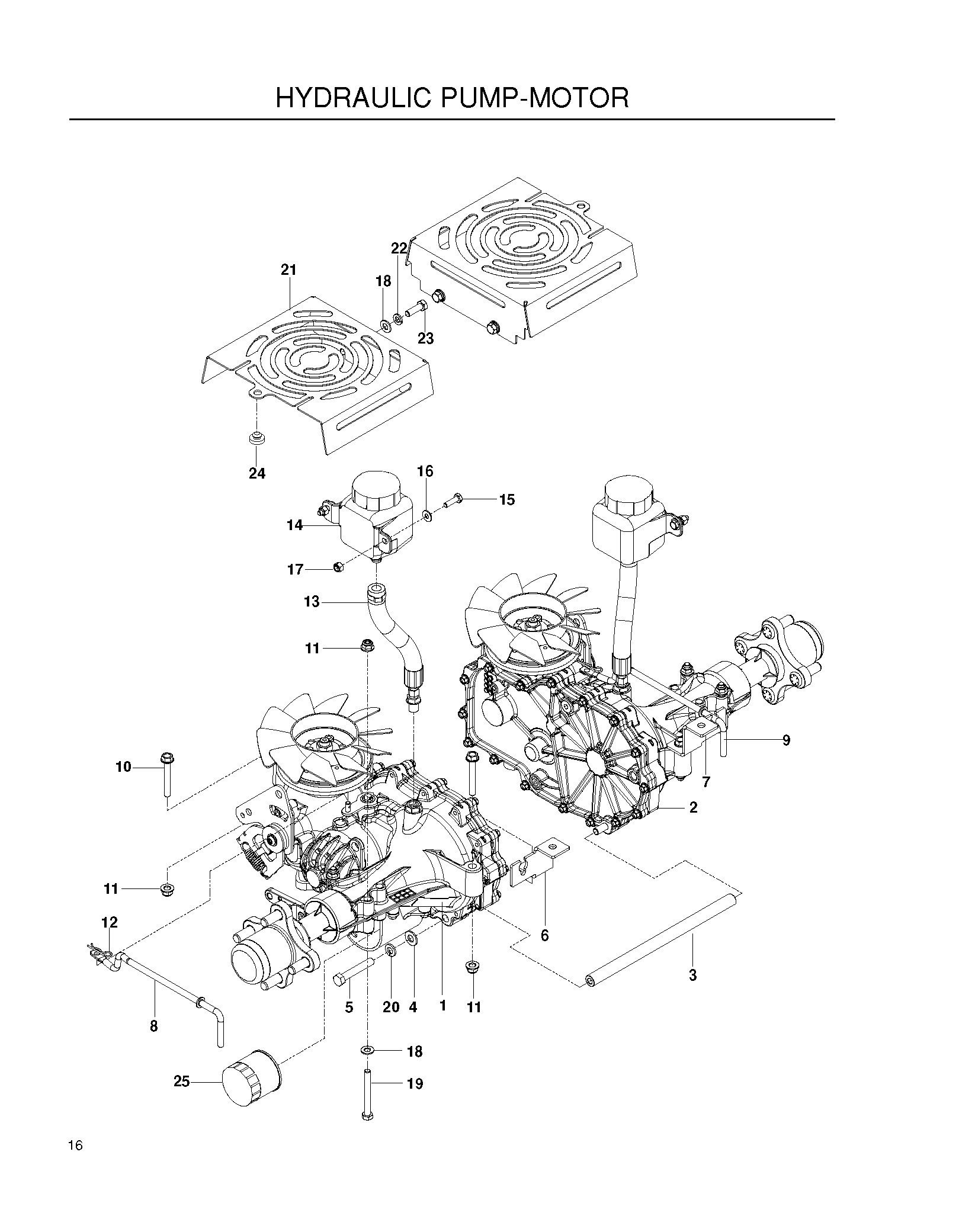 HYDRAULIC PUMP - MOTOR