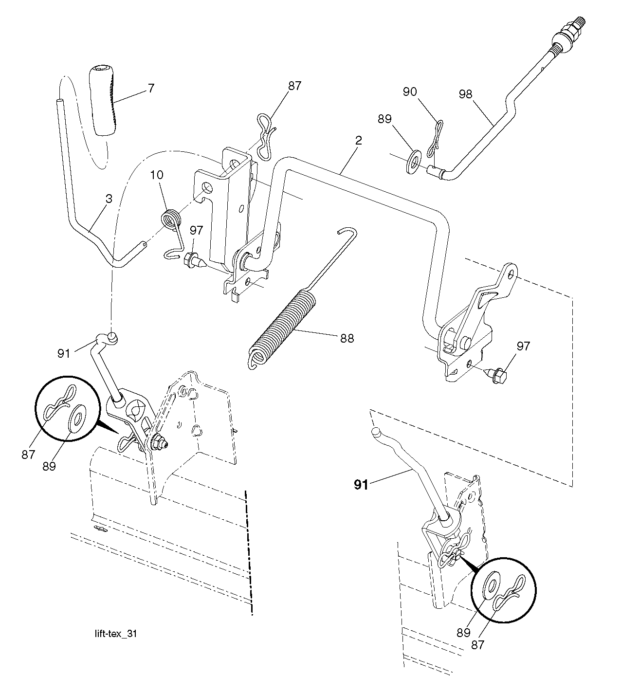 MOWER LIFT / DECK LIFT