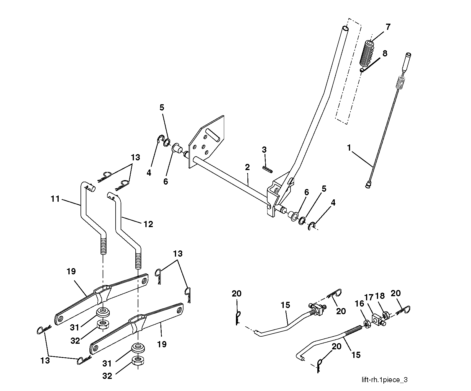 MOWER LIFT / DECK LIFT