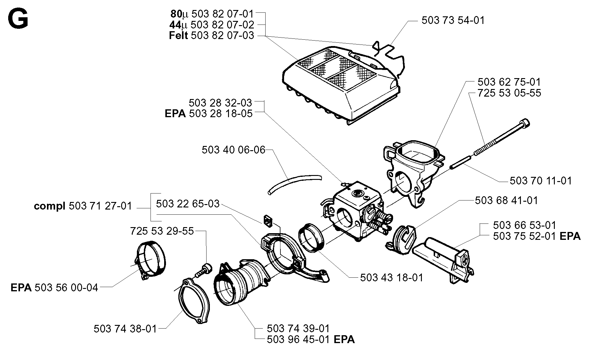 CARBURETOR & AIR FILTER