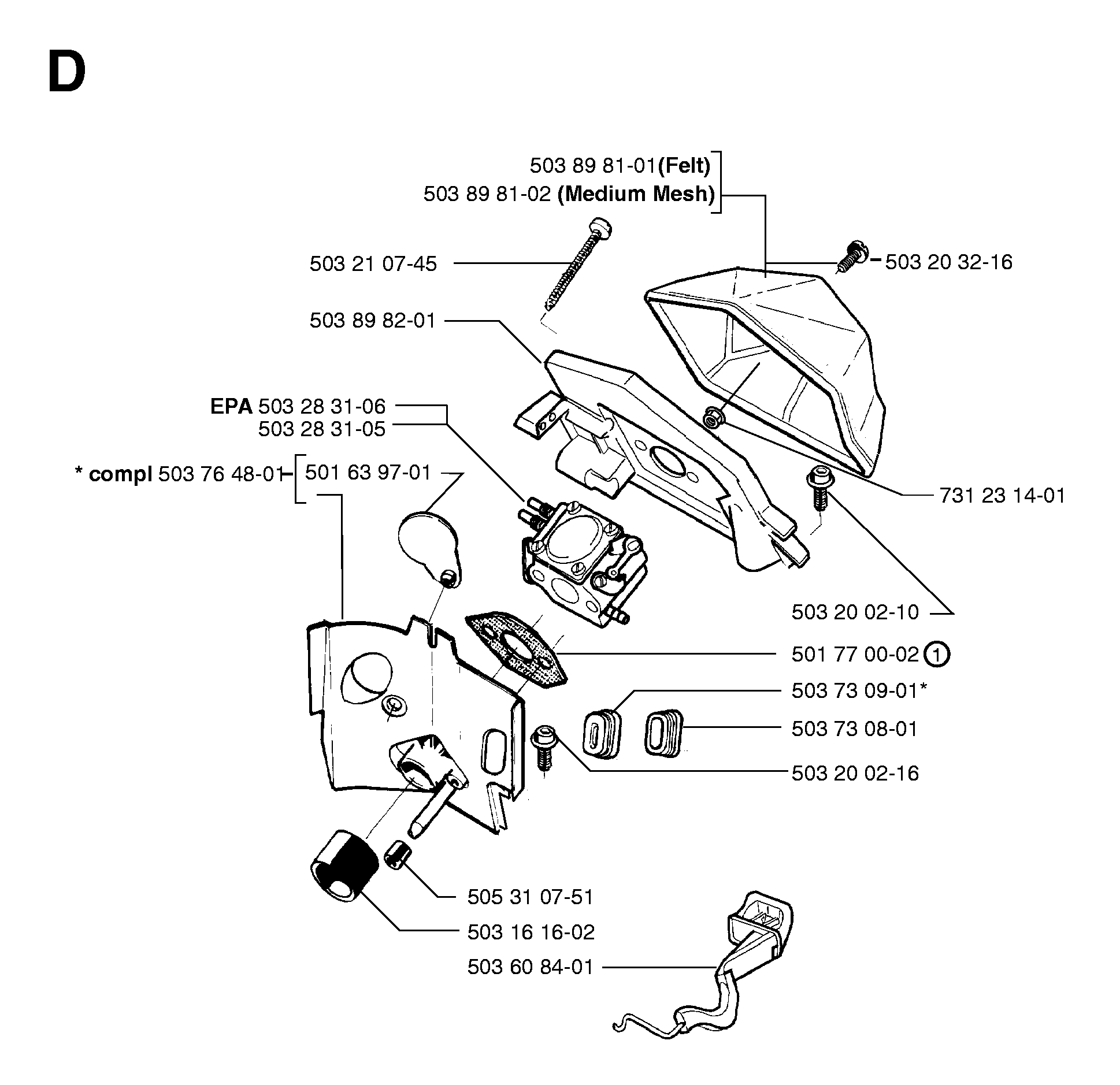 CARBURETOR & AIR FILTER