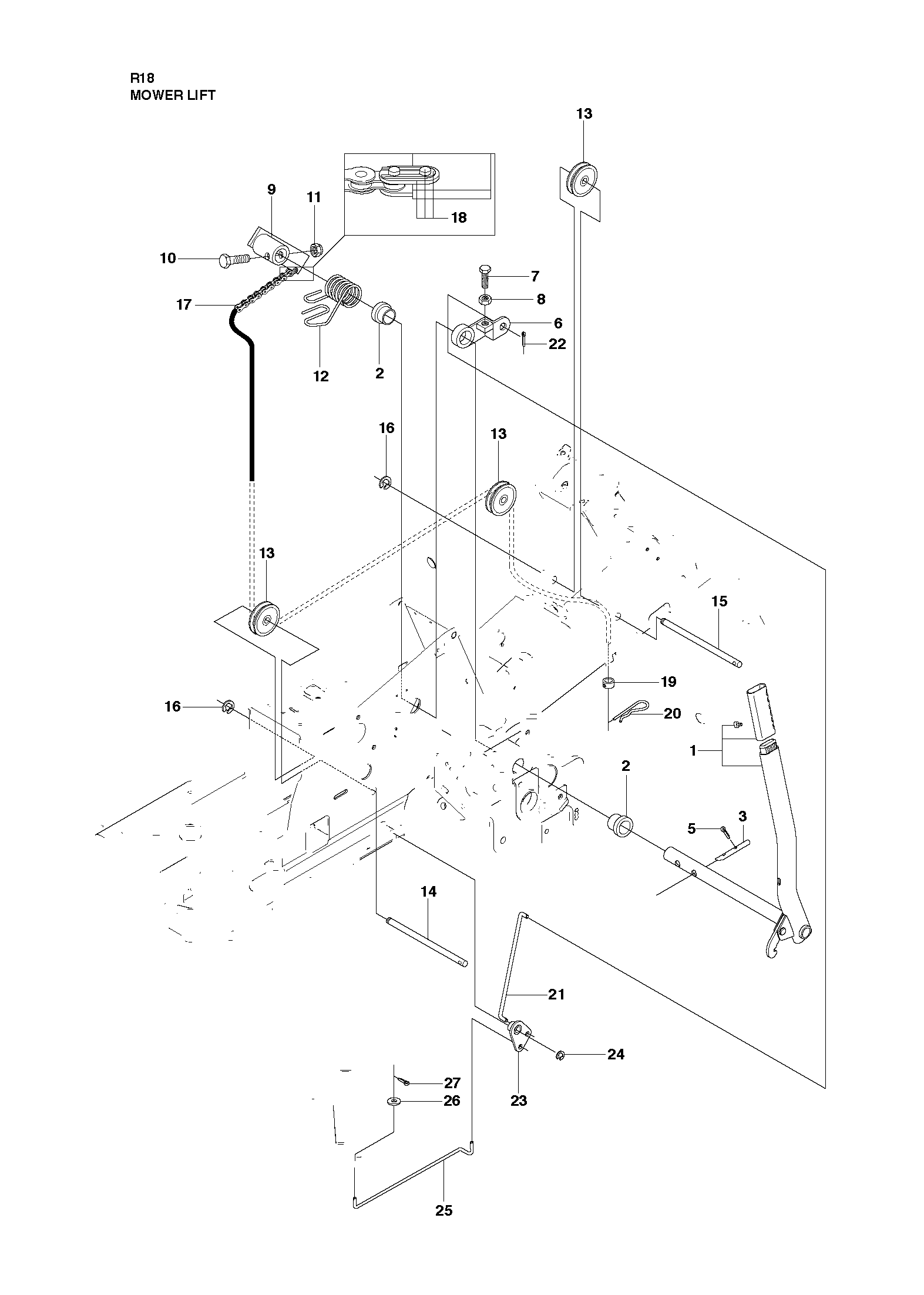 MOWER LIFT / DECK LIFT