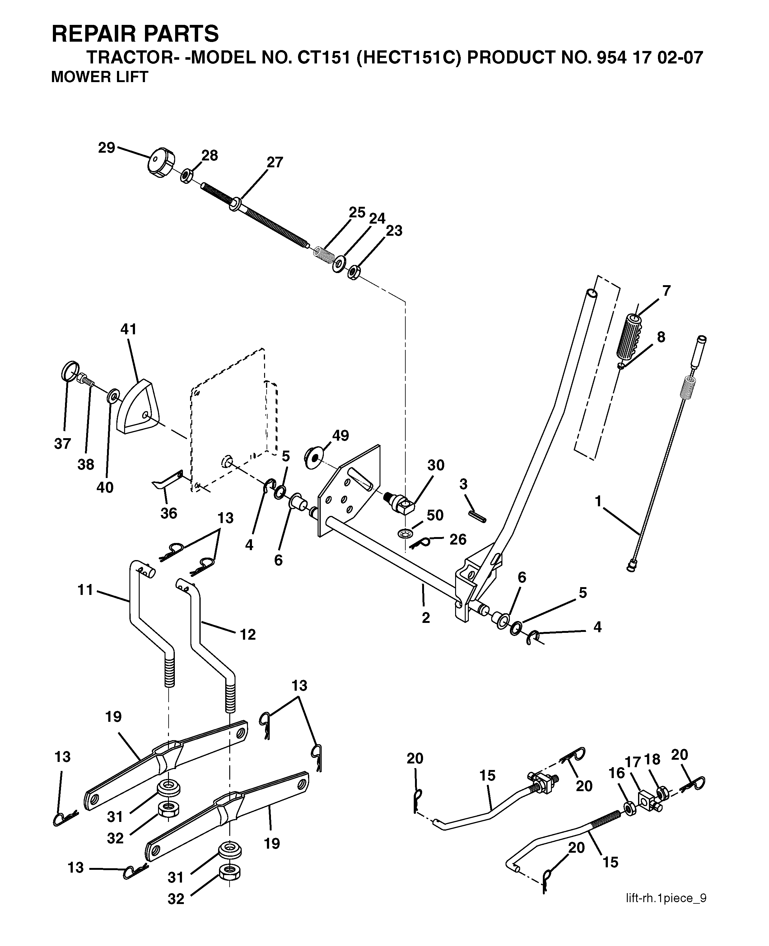 MOWER LIFT / DECK LIFT