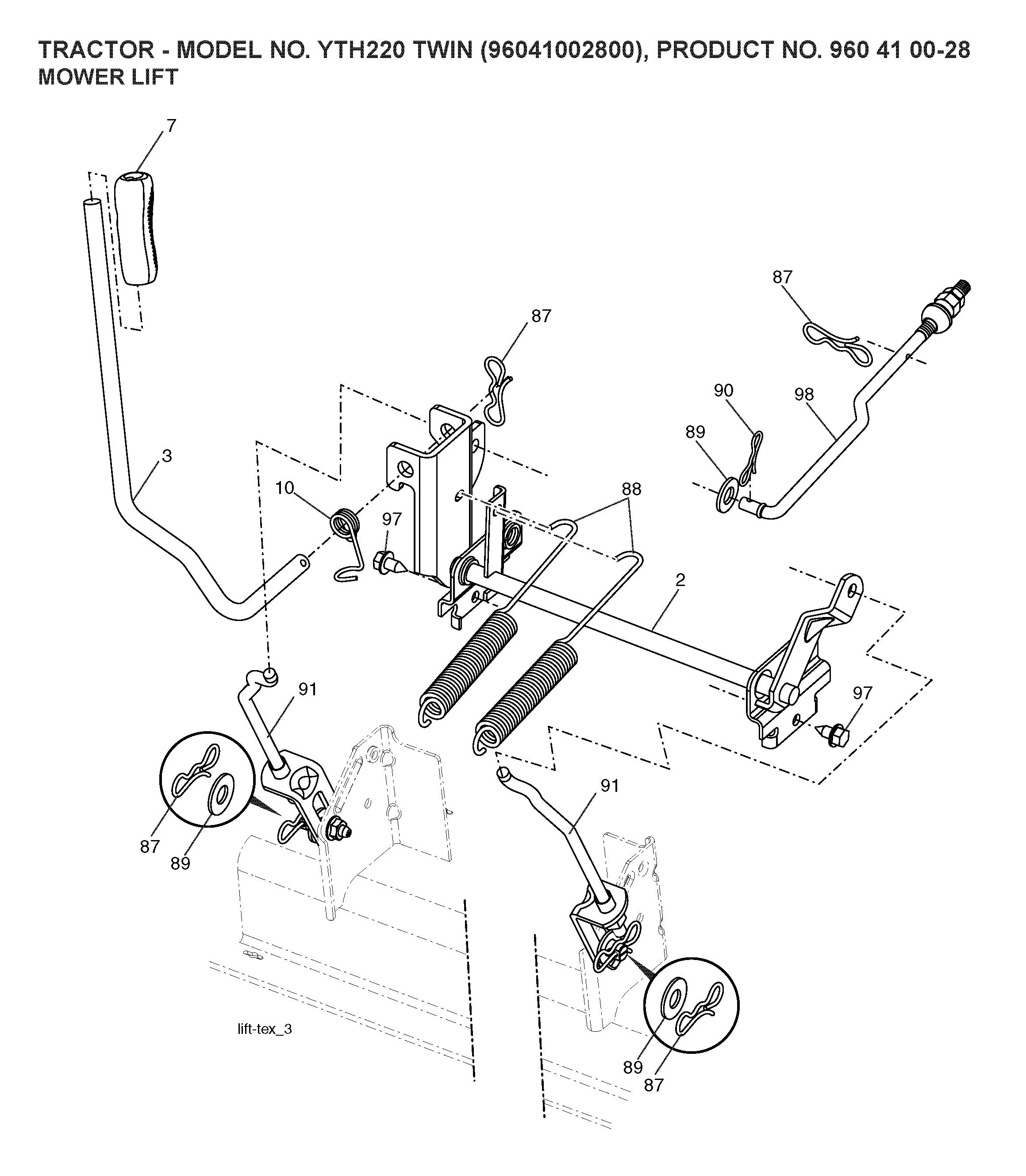 MOWER LIFT / DECK LIFT