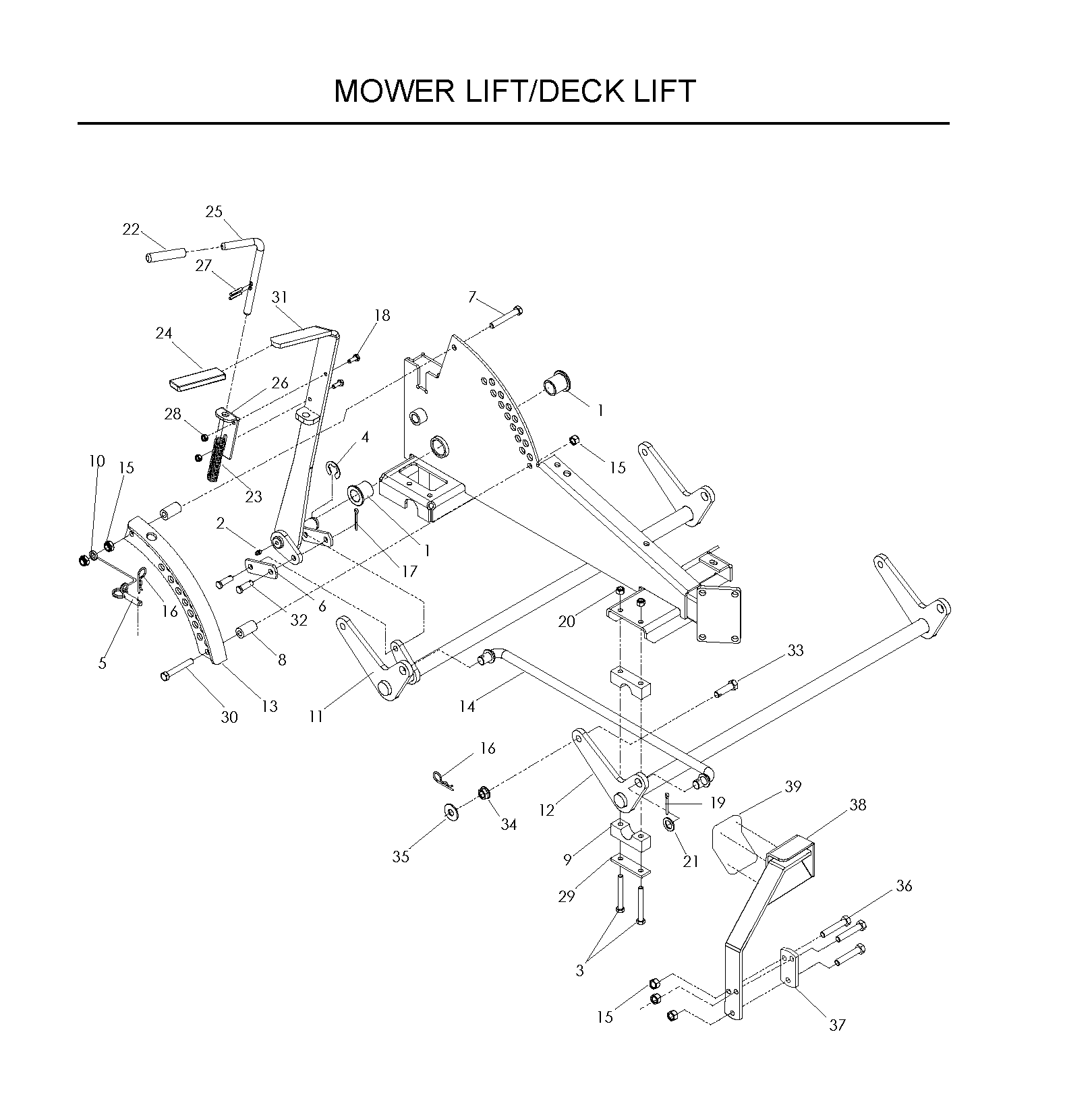 MOWER LIFT / DECK LIFT