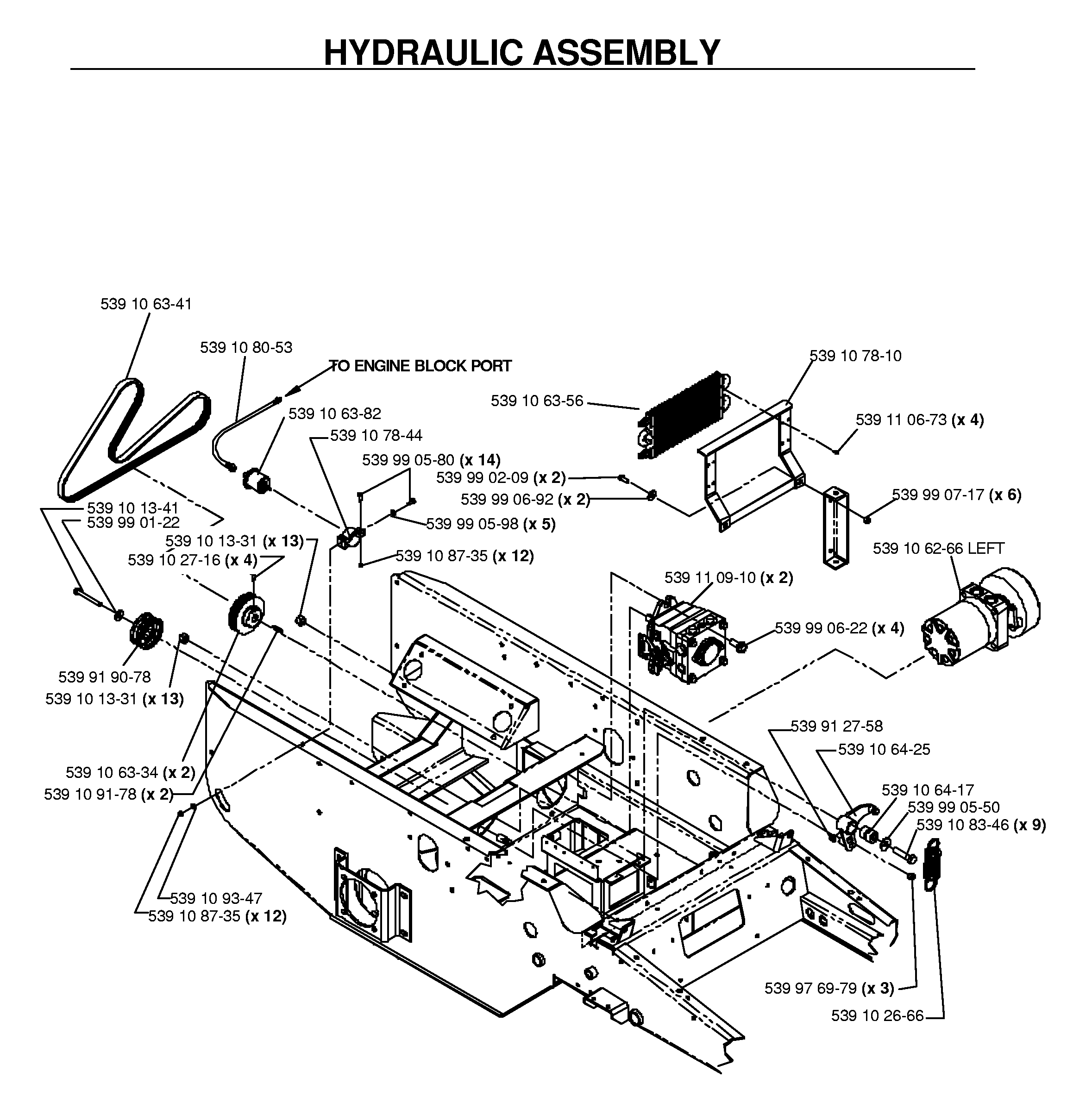 HYDRAULIC PUMP - MOTOR