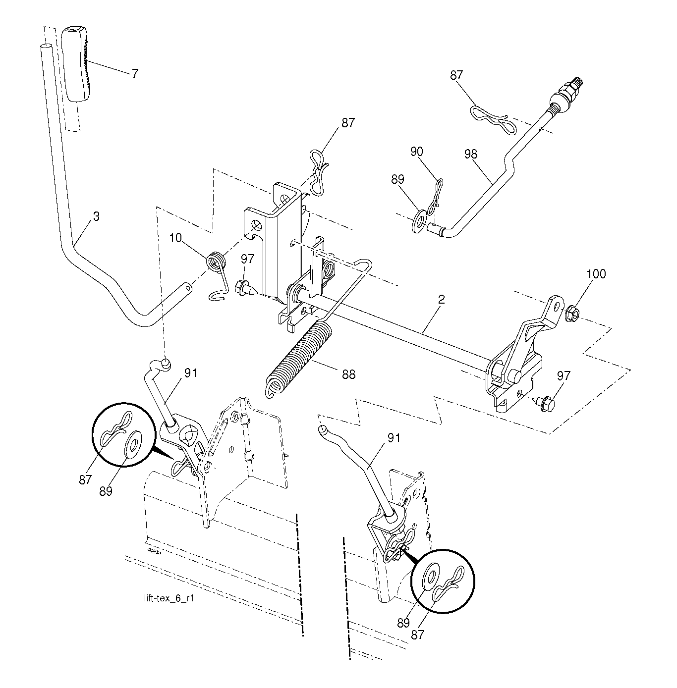 MOWER LIFT / DECK LIFT