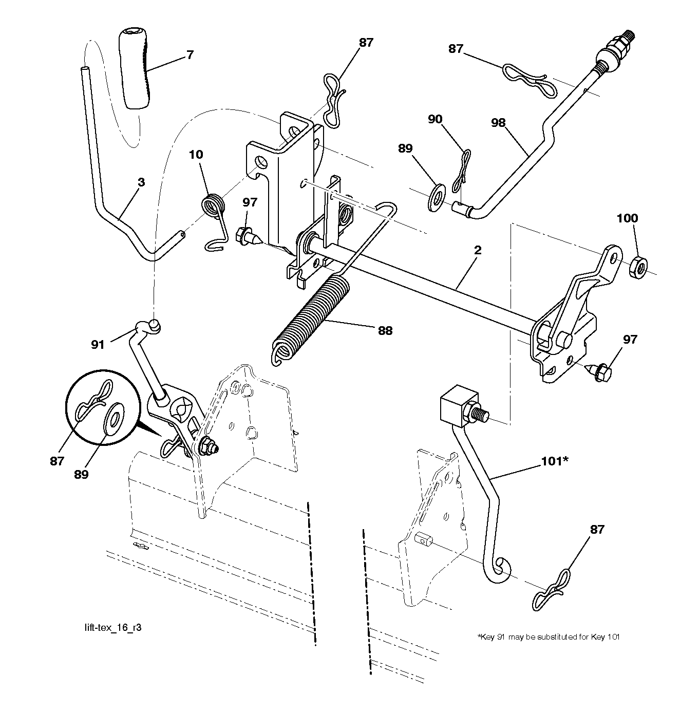 MOWER LIFT / DECK LIFT