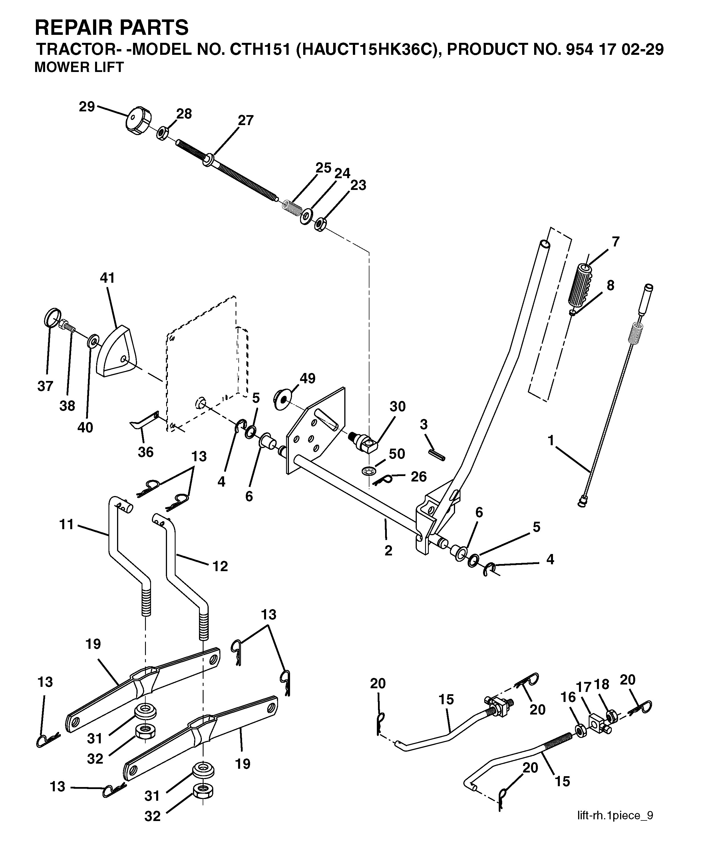 MOWER LIFT / DECK LIFT