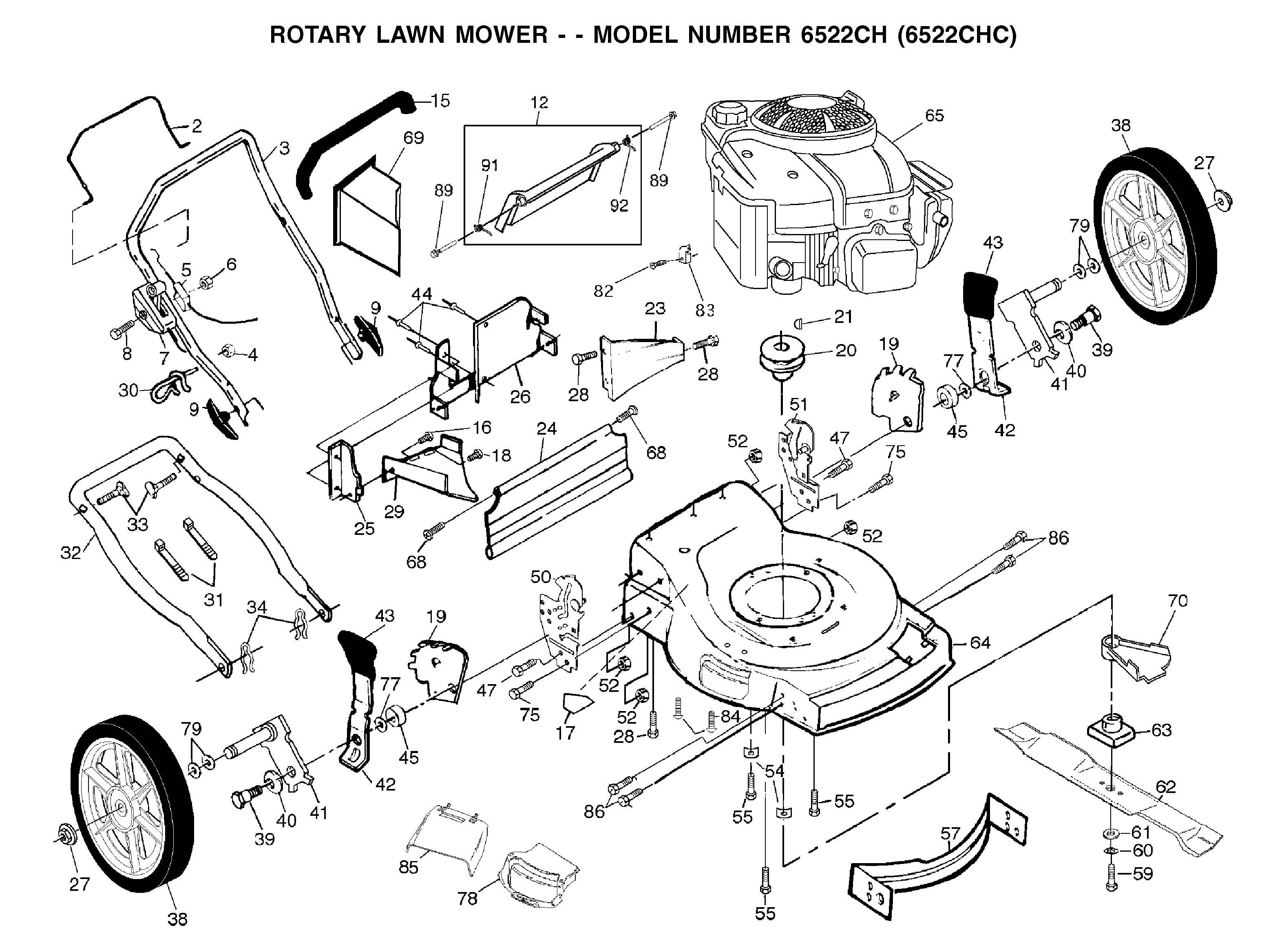 MOWER LIFT / DECK LIFT