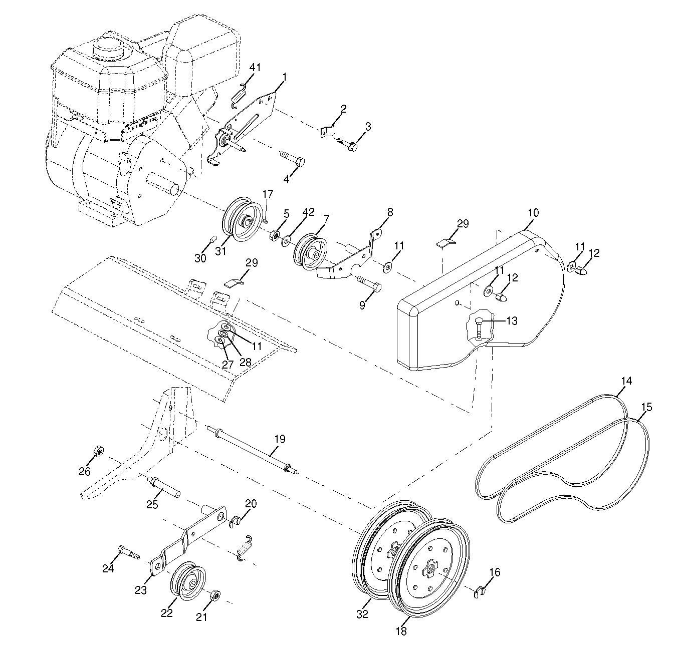 BELT GUARD & PULLEY