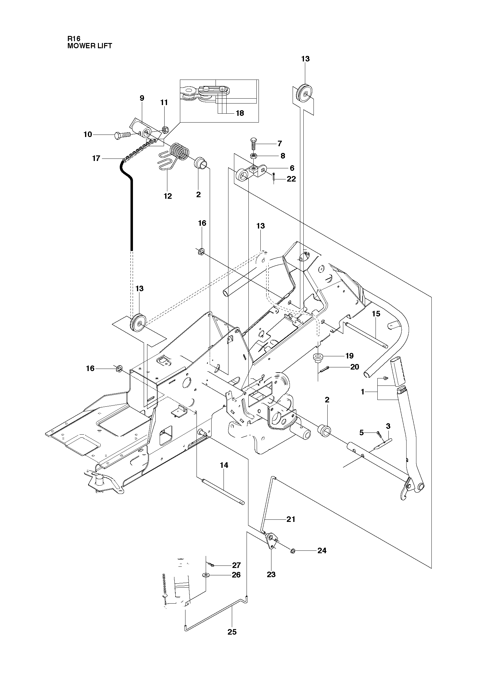 MOWER LIFT / DECK LIFT