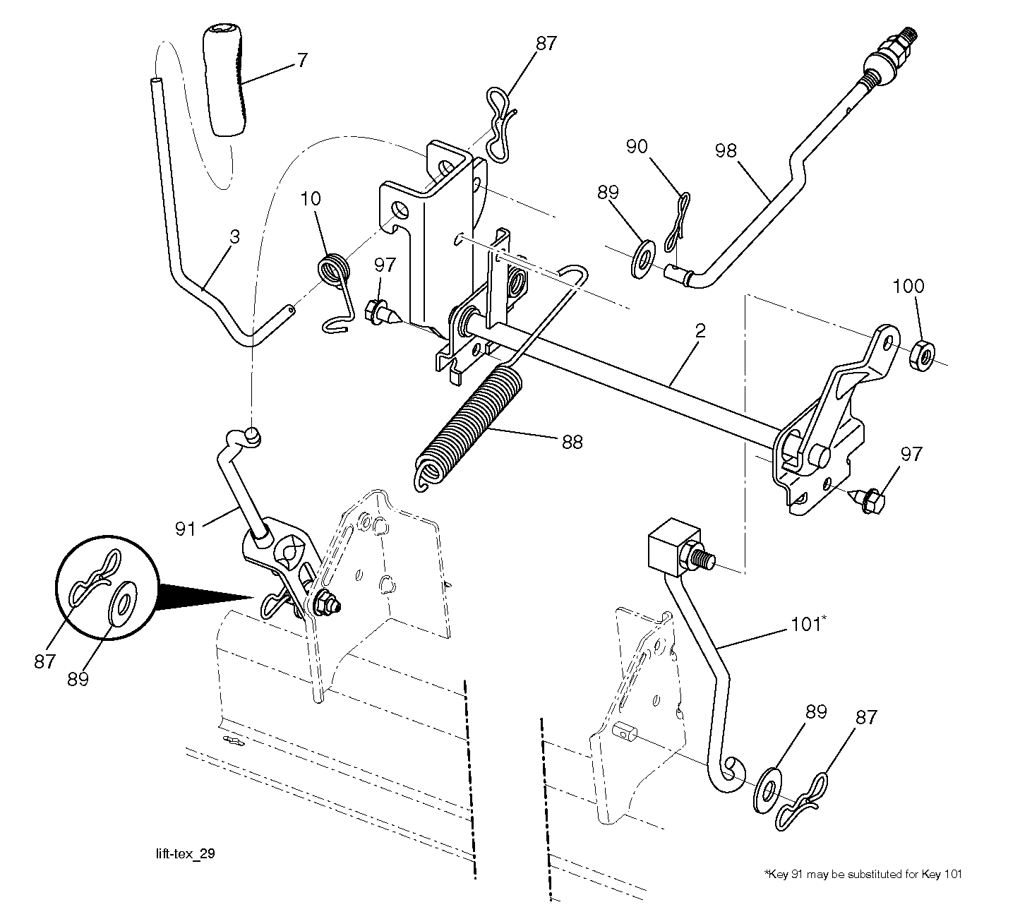 MOWER LIFT / DECK LIFT