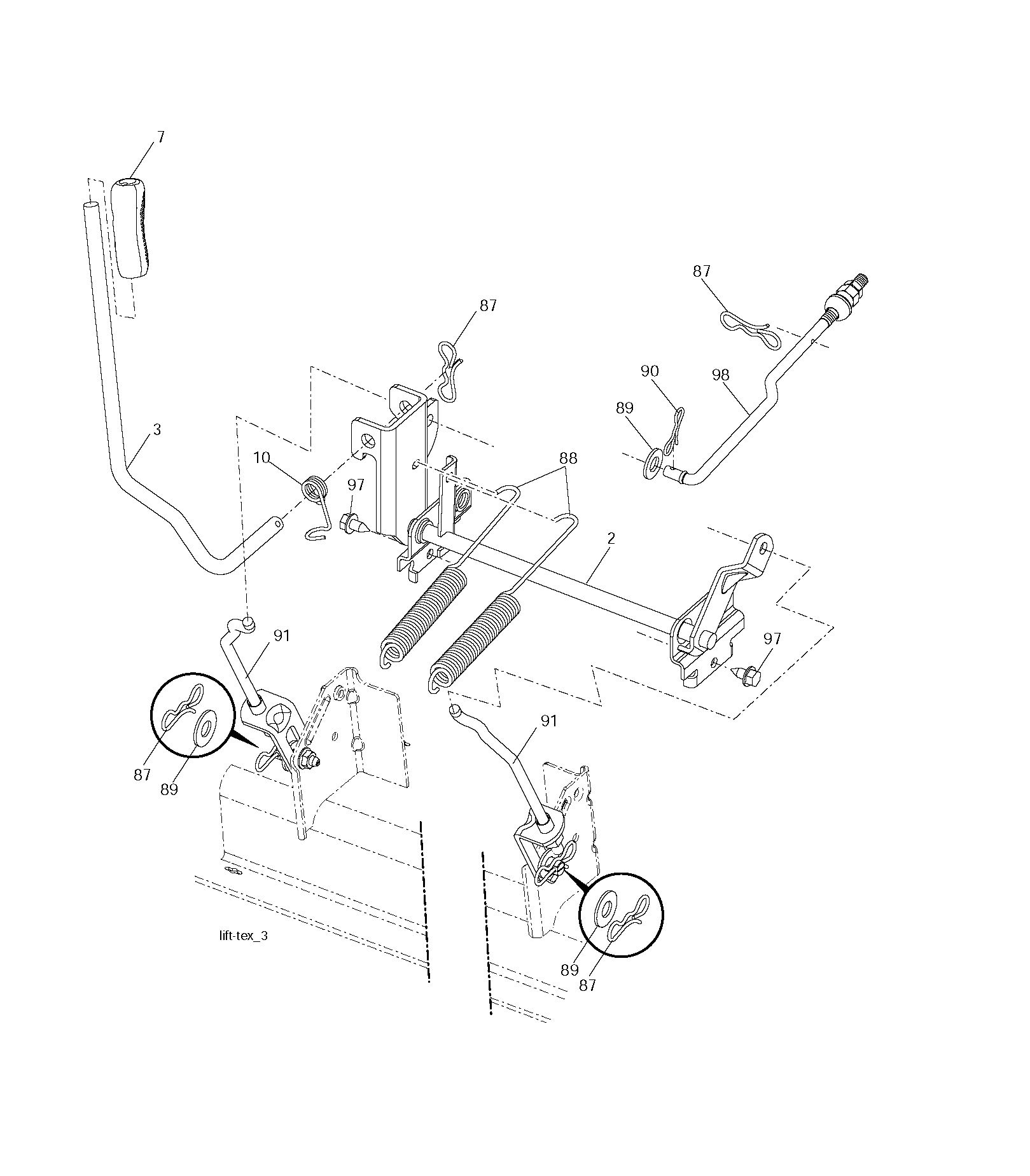 MOWER LIFT / DECK LIFT