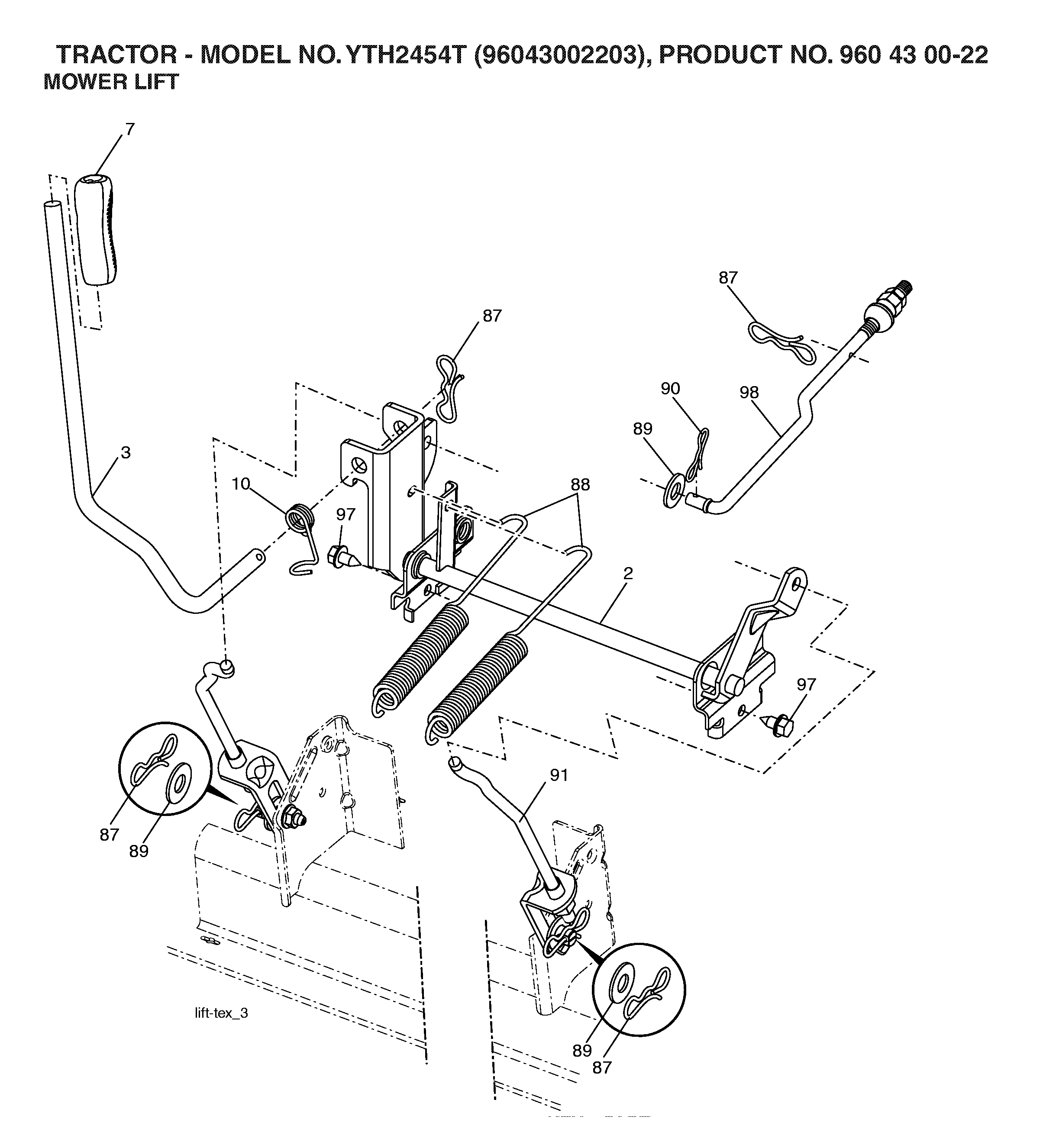 MOWER LIFT / DECK LIFT