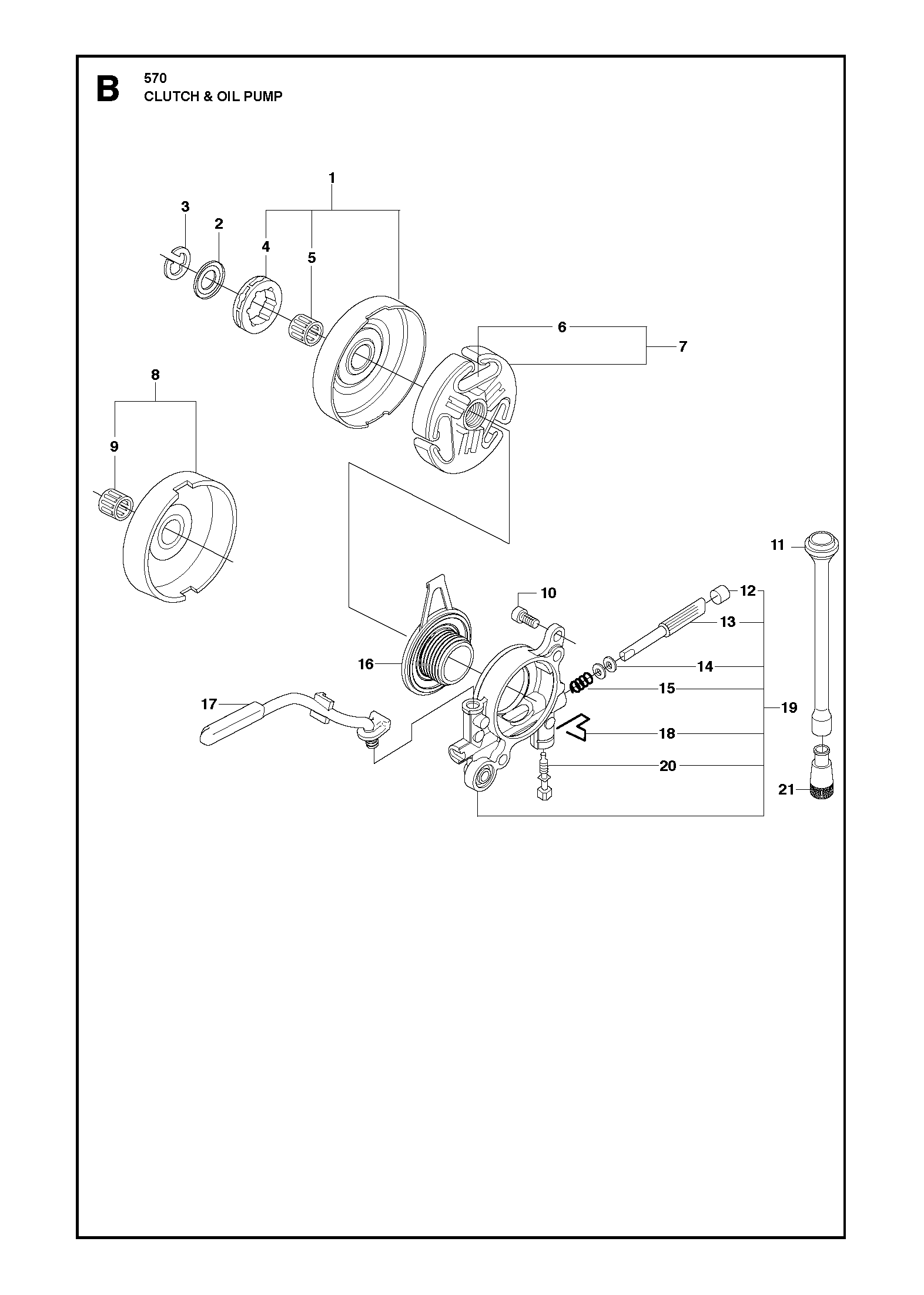 CLUTCH & OIL PUMP