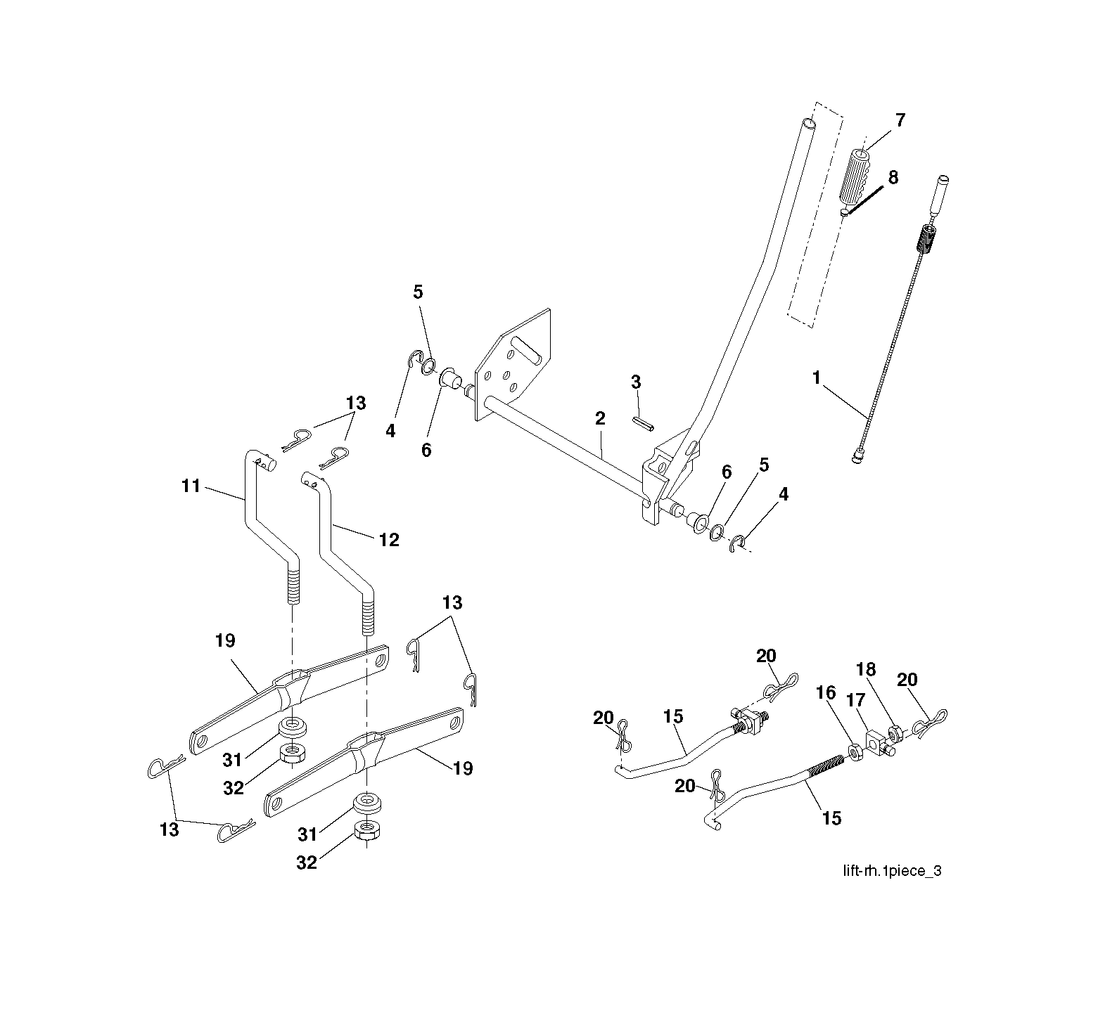 MOWER LIFT / DECK LIFT