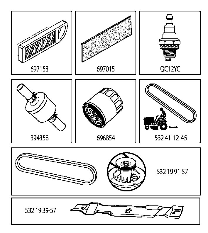 FREQUENTLY USED PARTS