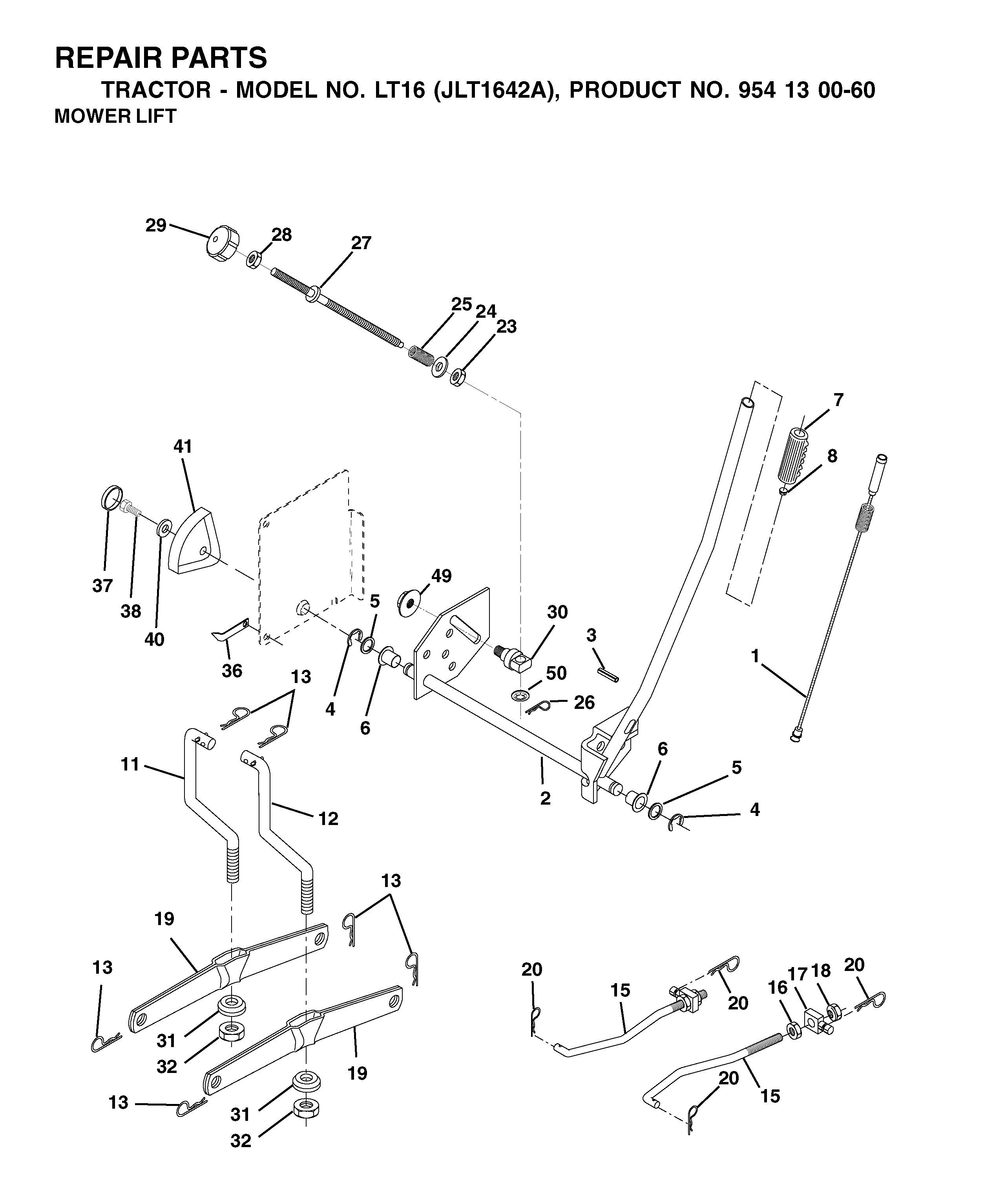 MOWER LIFT / DECK LIFT