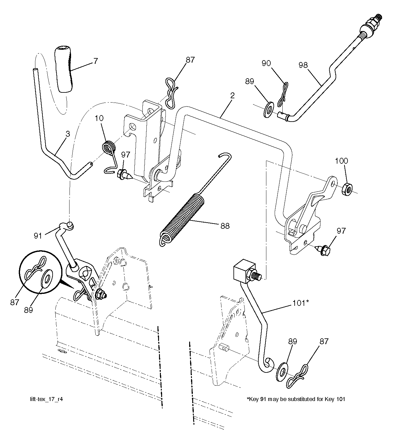MOWER LIFT / DECK LIFT