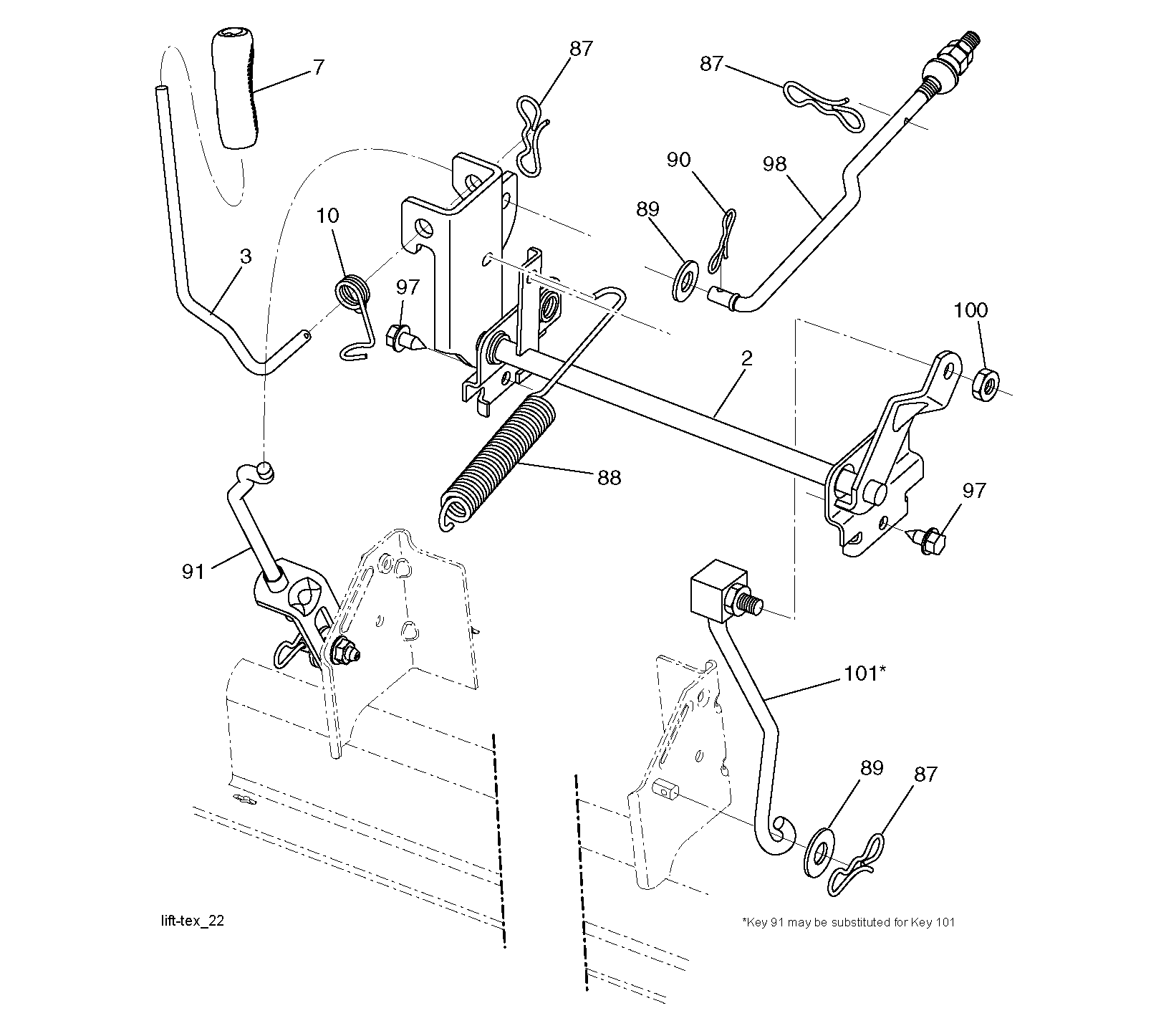 MOWER LIFT / DECK LIFT
