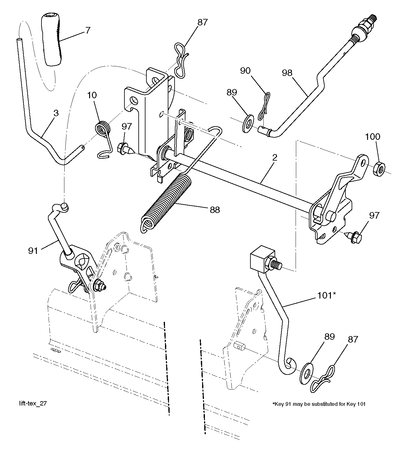 MOWER LIFT / DECK LIFT