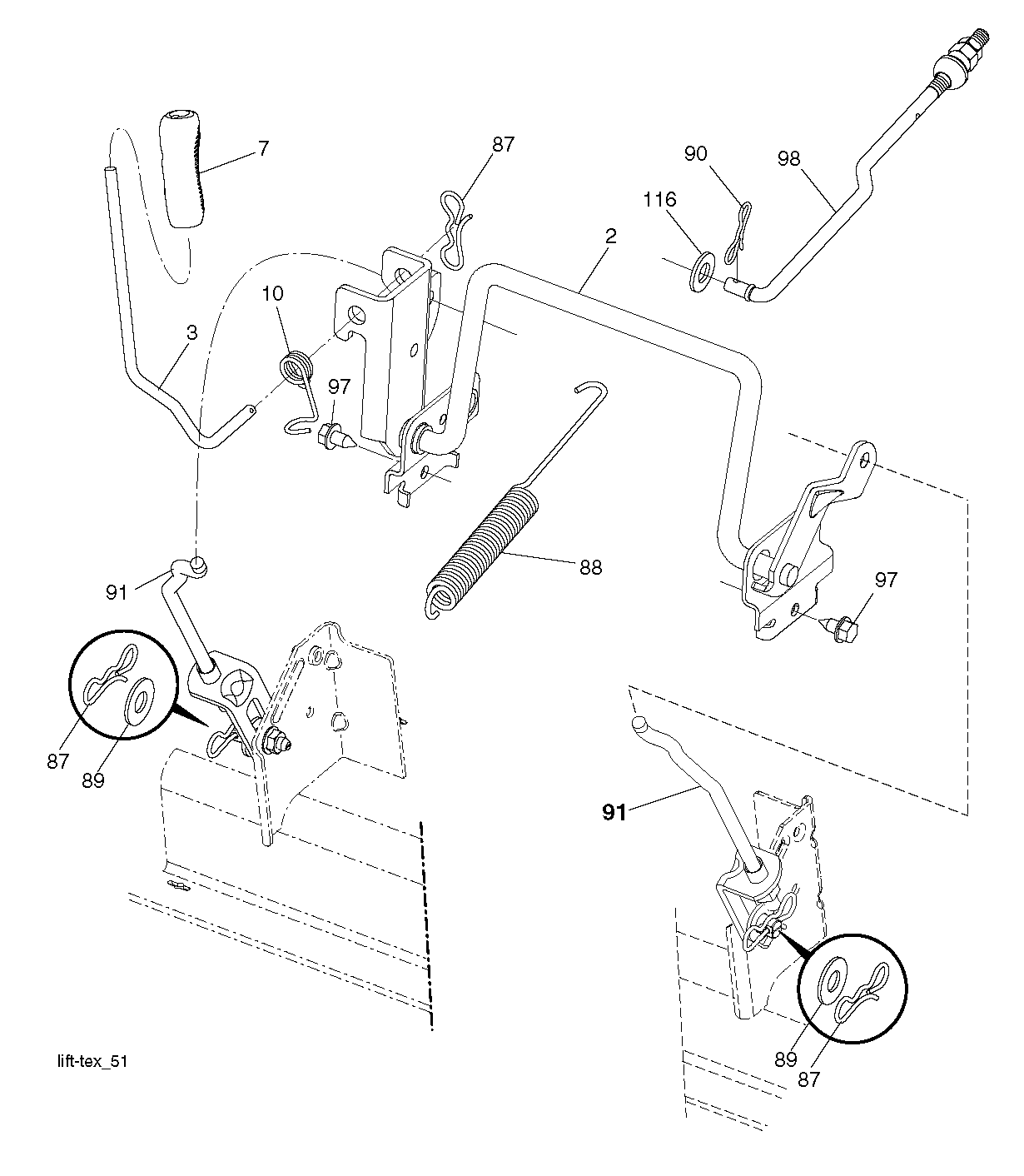 MOWER LIFT / DECK LIFT