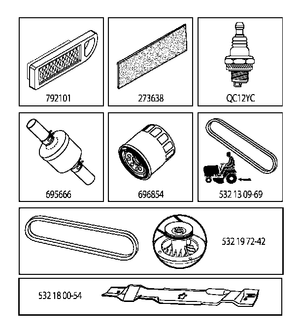 FREQUENTLY USED PARTS