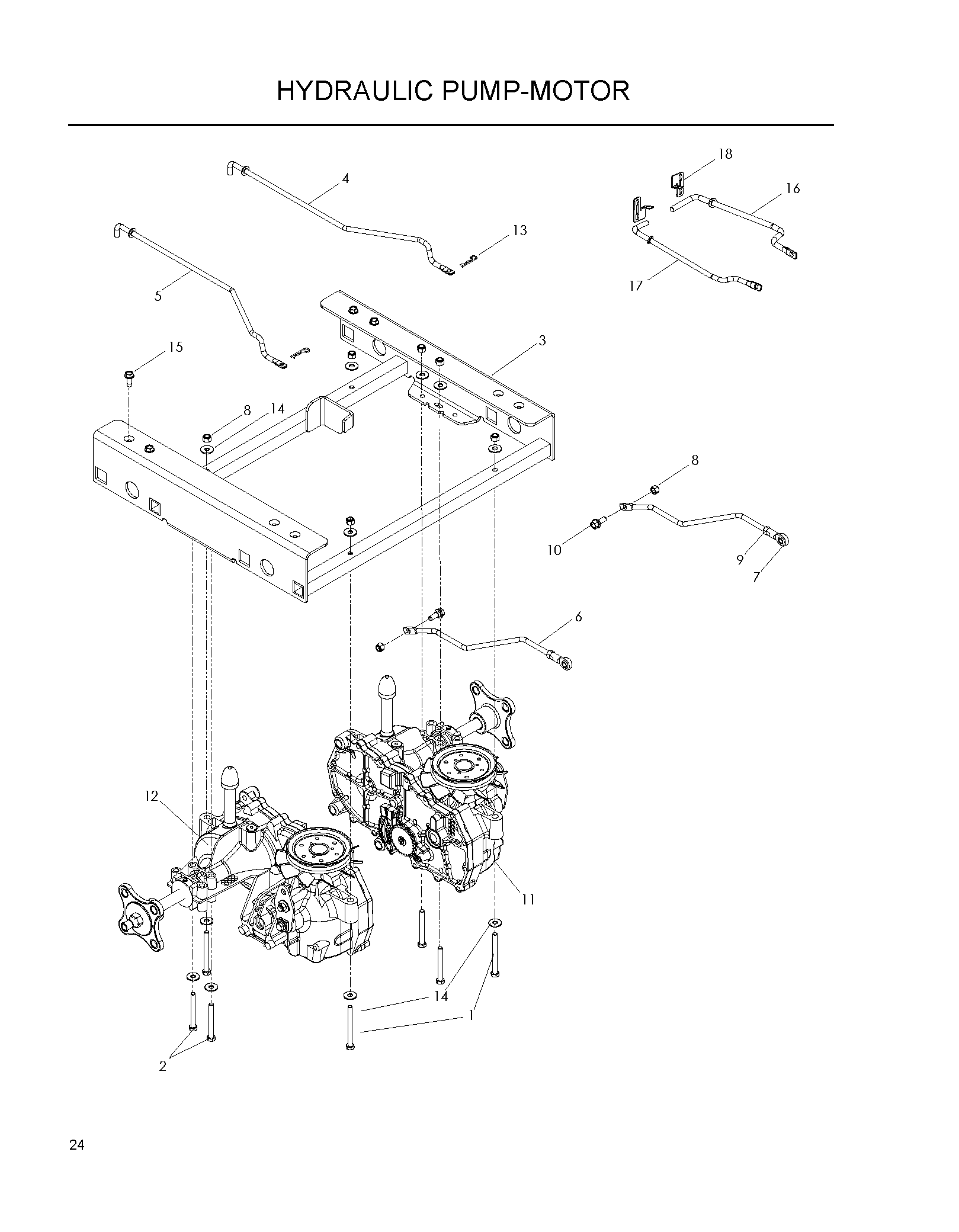 HYDRAULIC PUMP - MOTOR