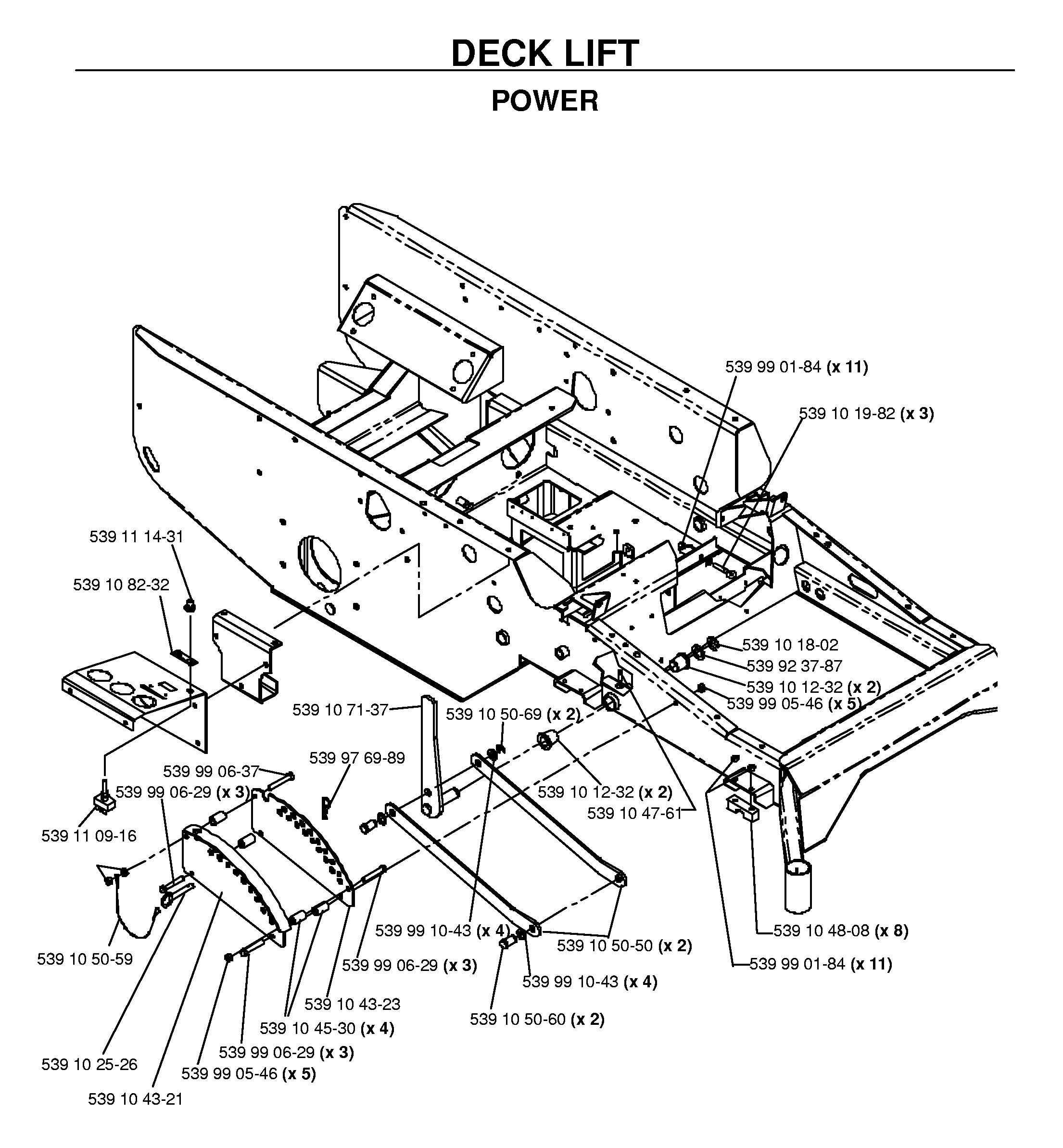 MOWER LIFT / DECK LIFT