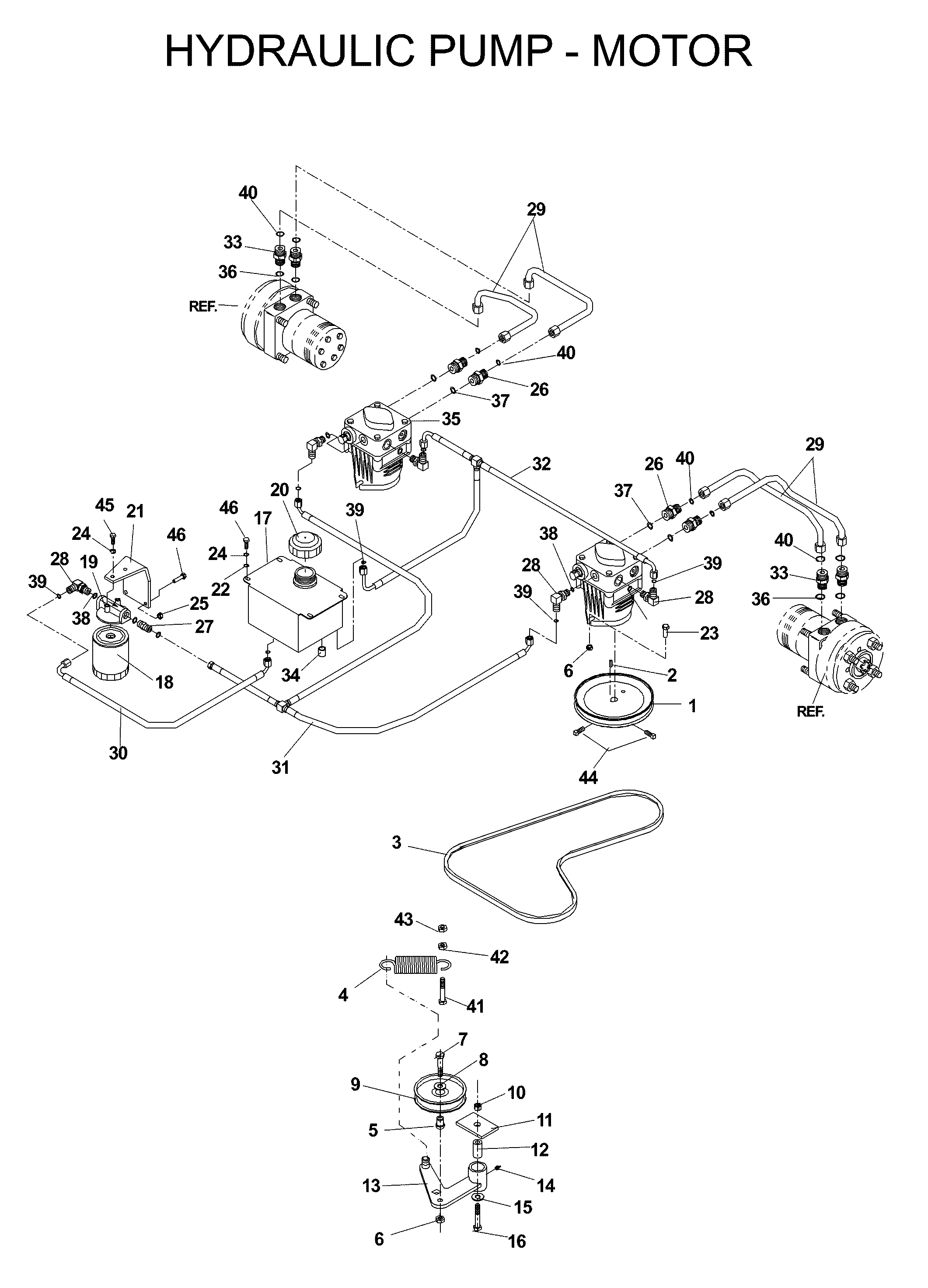 HYDRAULIC PUMP - MOTOR