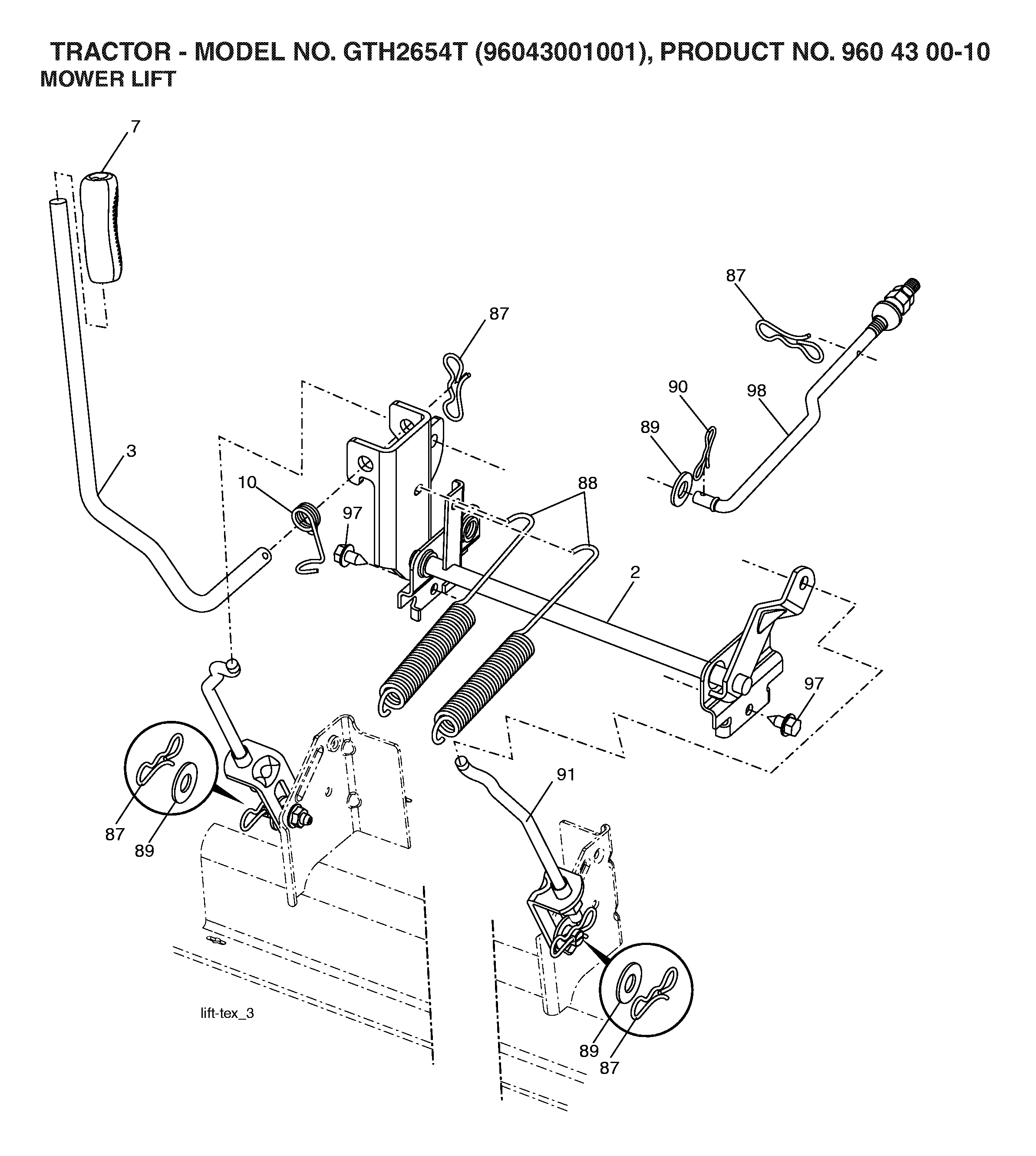 MOWER LIFT / DECK LIFT