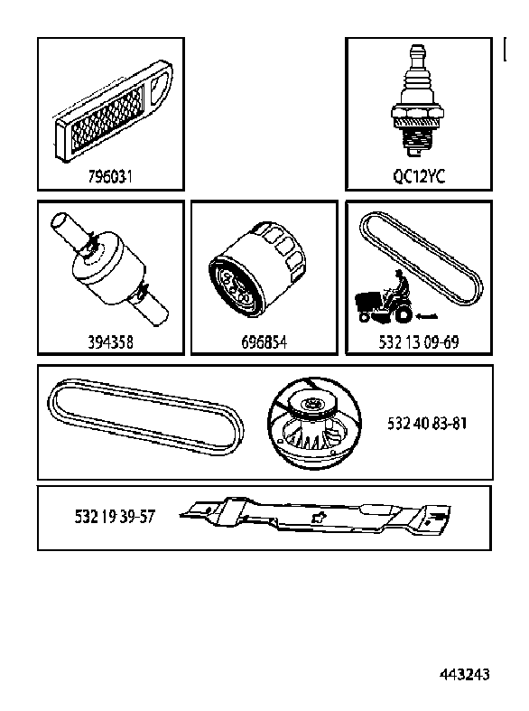 FREQUENTLY USED PARTS