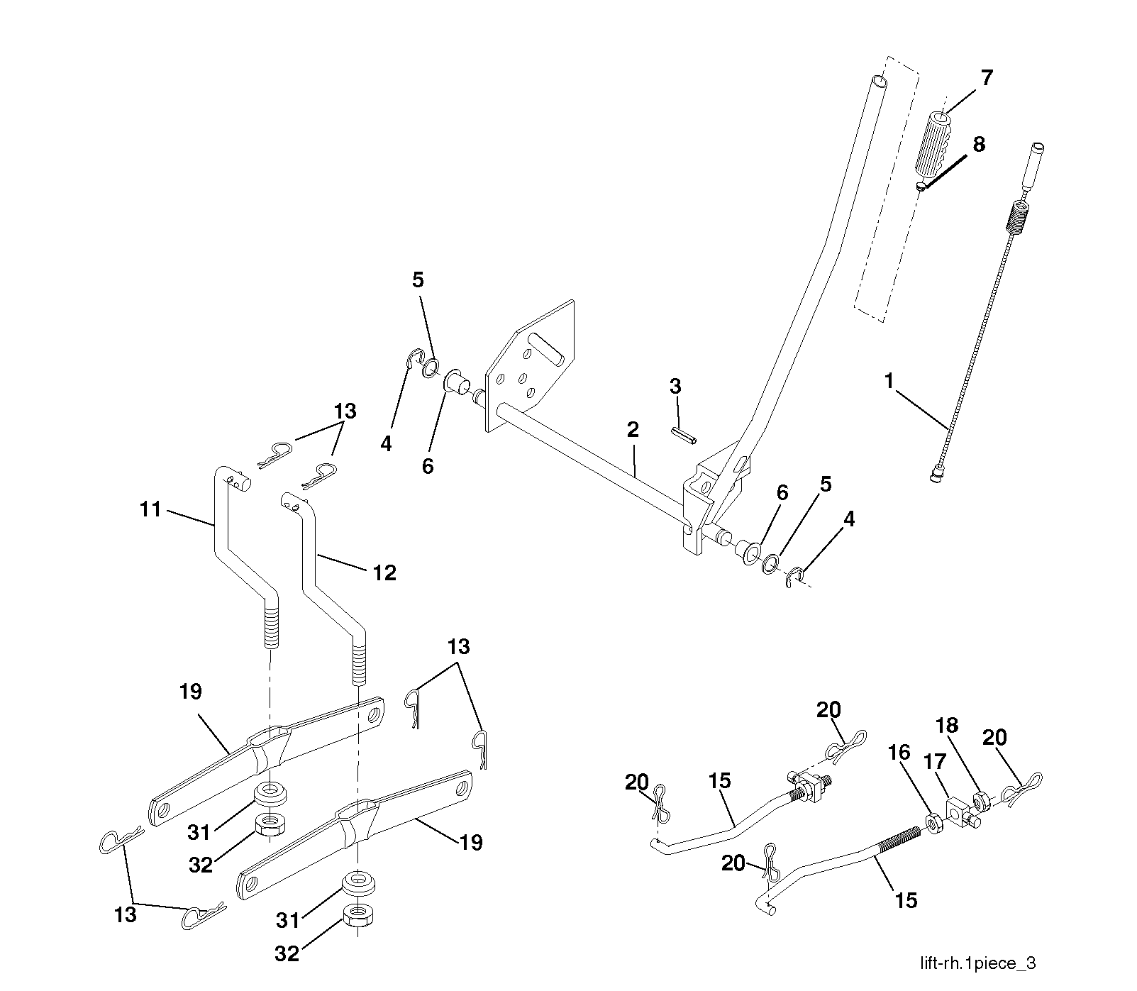 MOWER LIFT / DECK LIFT