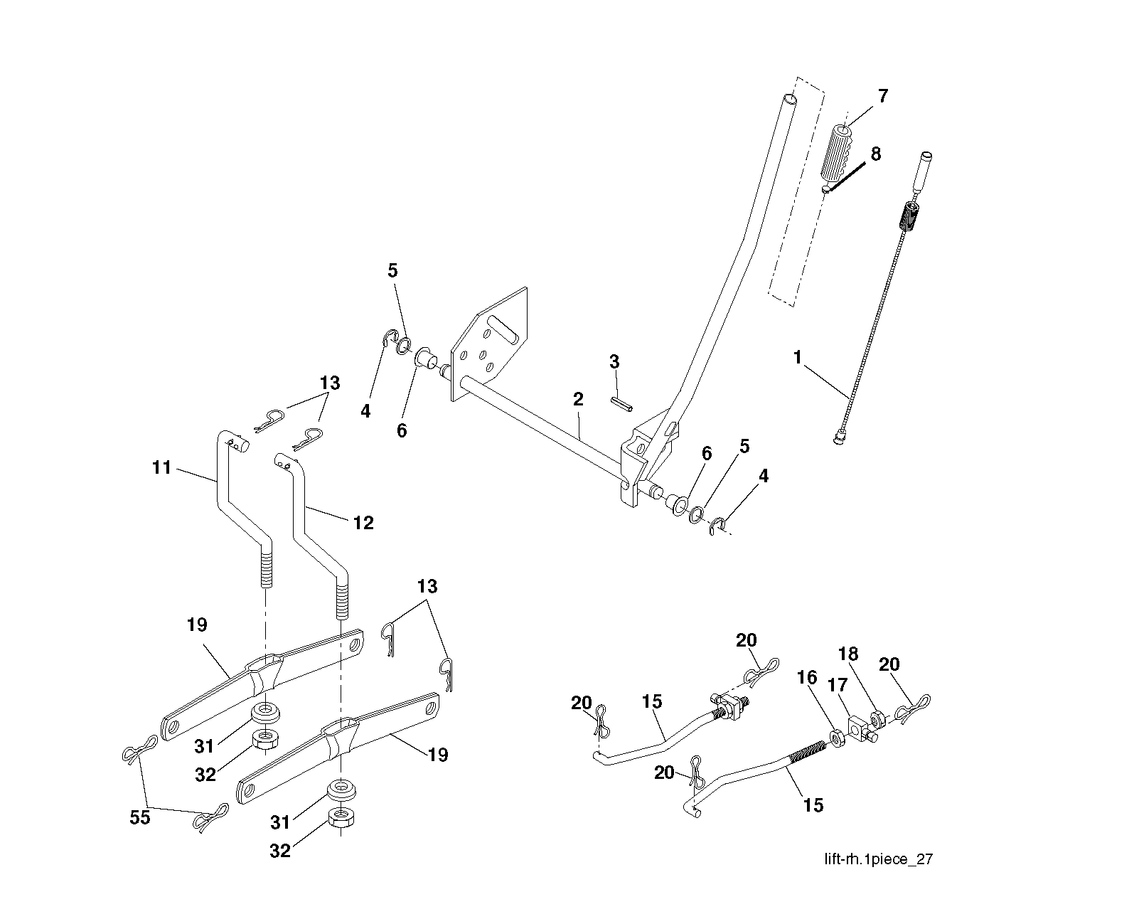 MOWER LIFT / DECK LIFT