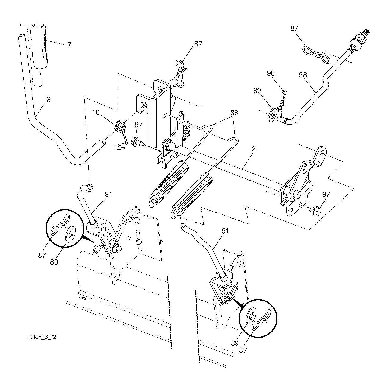 MOWER LIFT / DECK LIFT