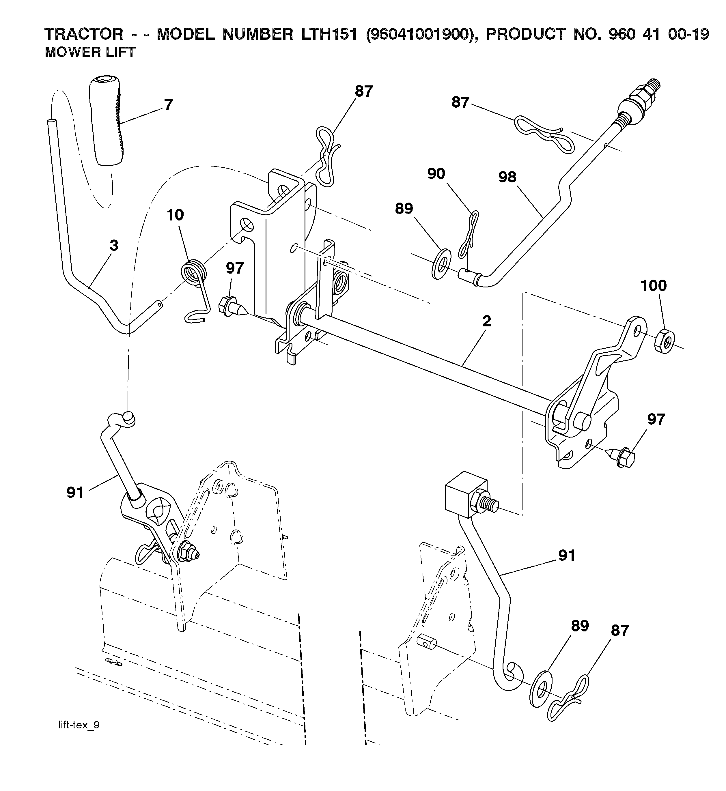 MOWER LIFT / DECK LIFT