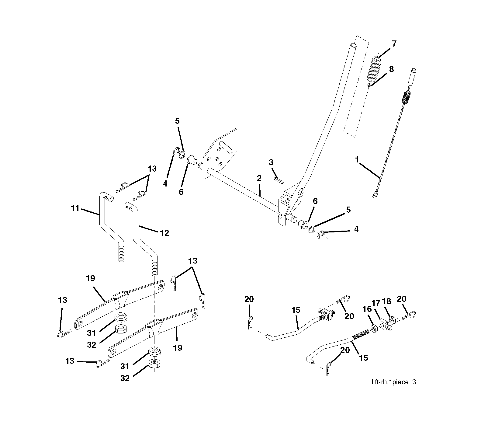 MOWER LIFT / DECK LIFT