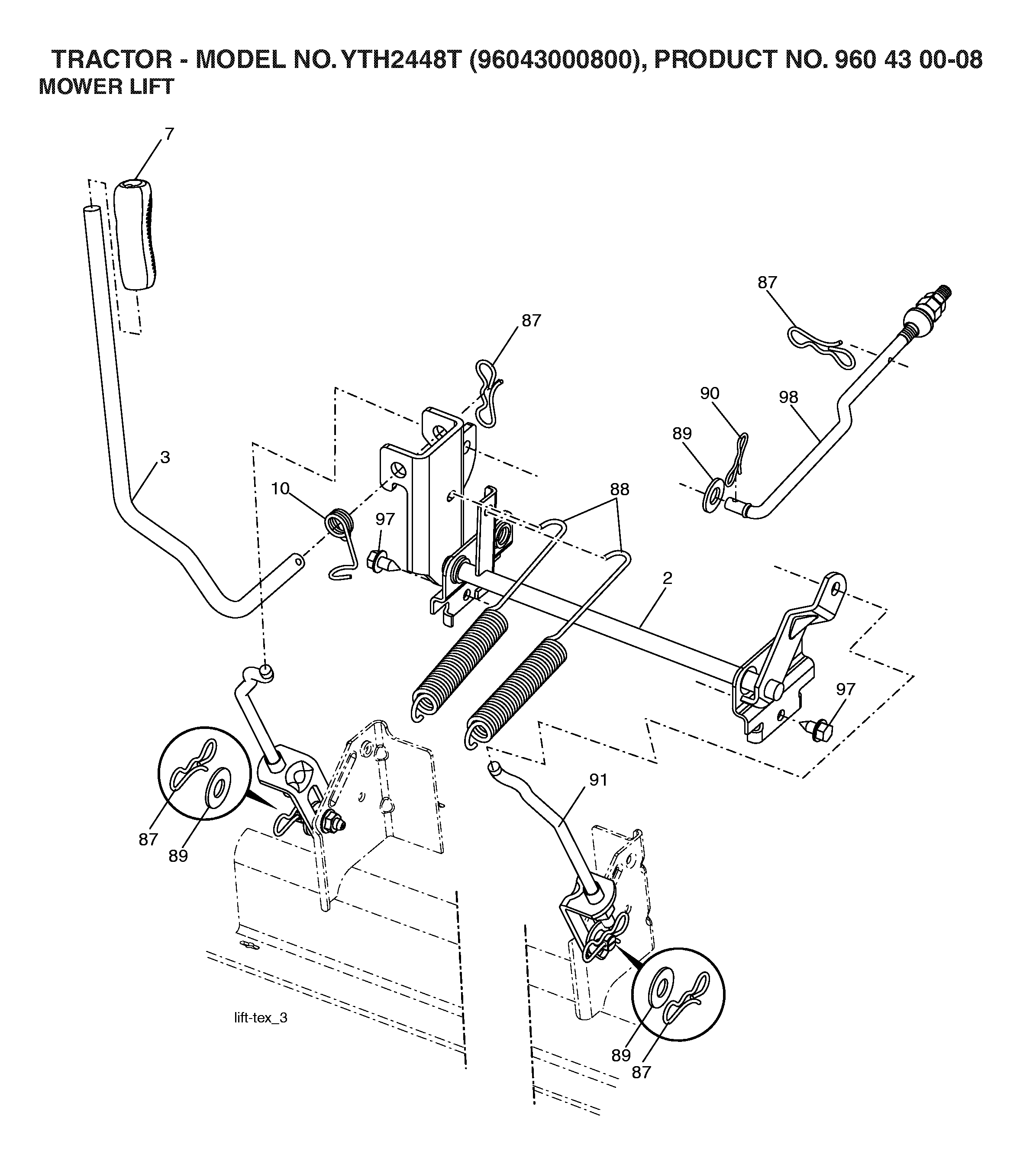 MOWER LIFT / DECK LIFT