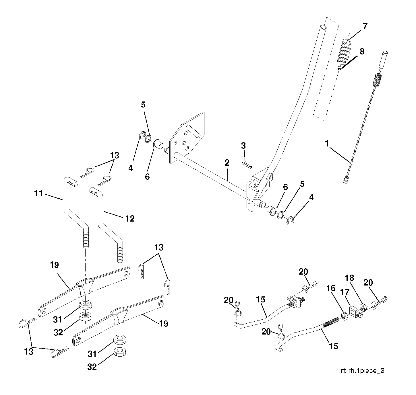 MOWER LIFT / DECK LIFT